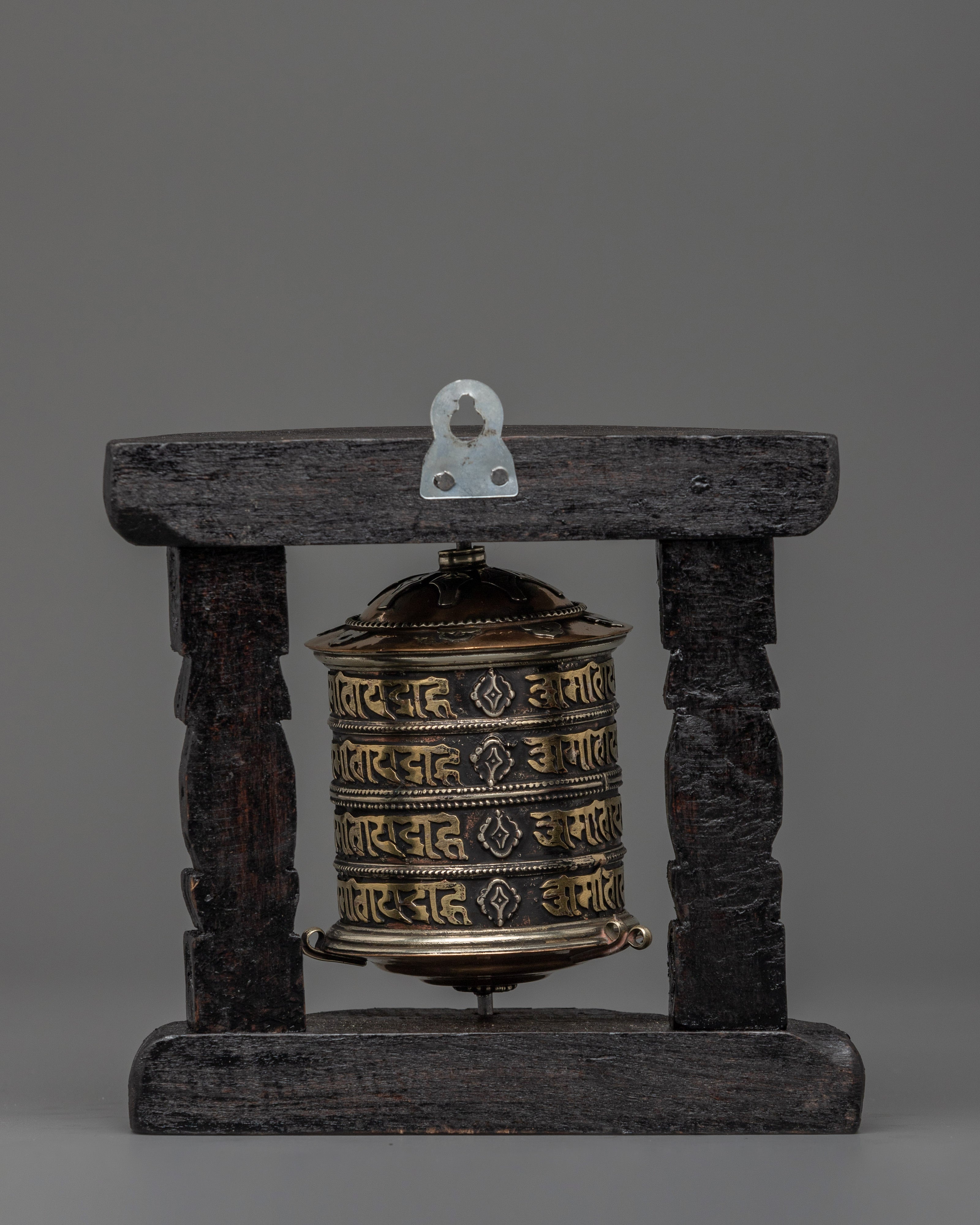 Sacred Mantra Prayer Wheel | Spiritual Blessings & Altar Use