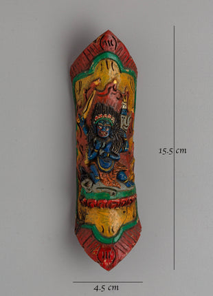 Four Armed Mahakala Buffalo Bone Apron | Tibetan Buddhist Ritual Artifact