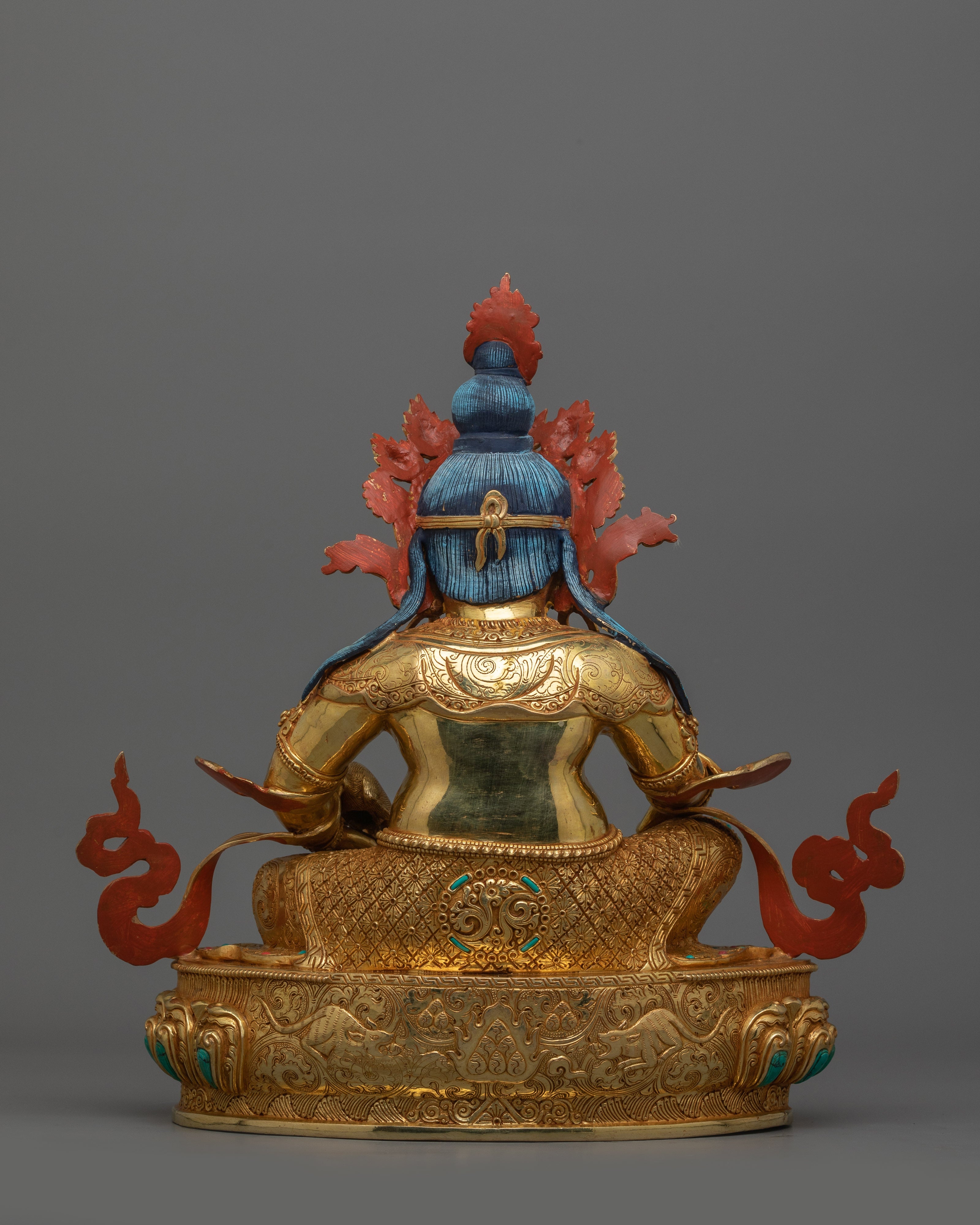 Handmade Statue of Wealth Deity Dzambhala | Guardian of Fortune