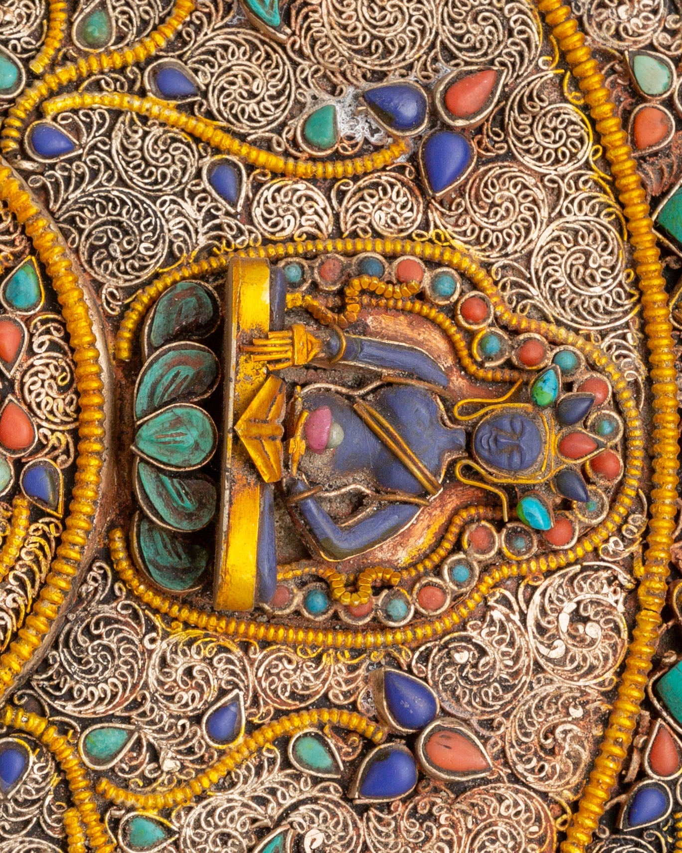 Handmade Dhyani Buddha Mandala Wall Hanging | Symbol of Enlightenment