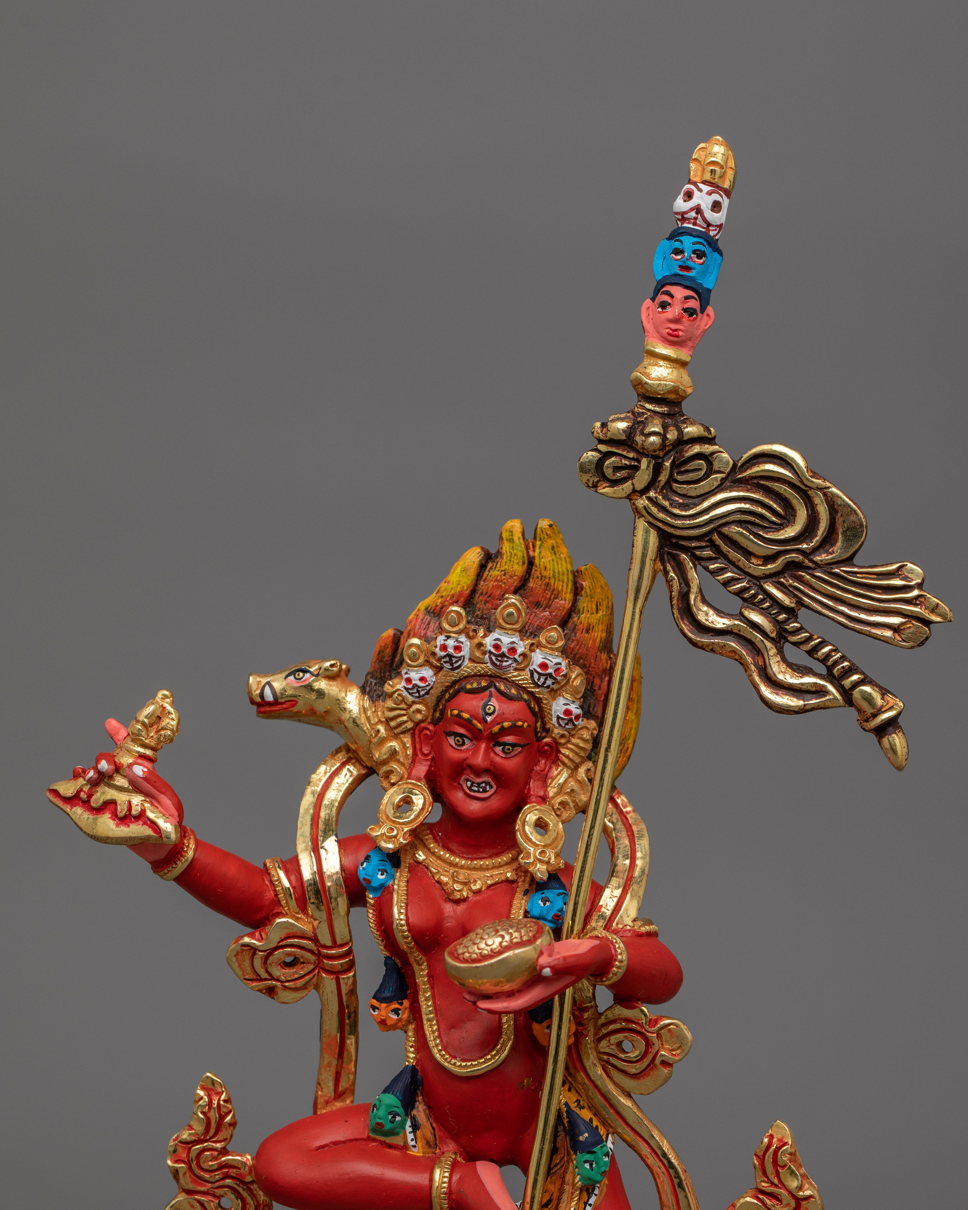 Himalayan Dorje Phagmo Sculpture | Goddess of Wisdom, Power and Protection