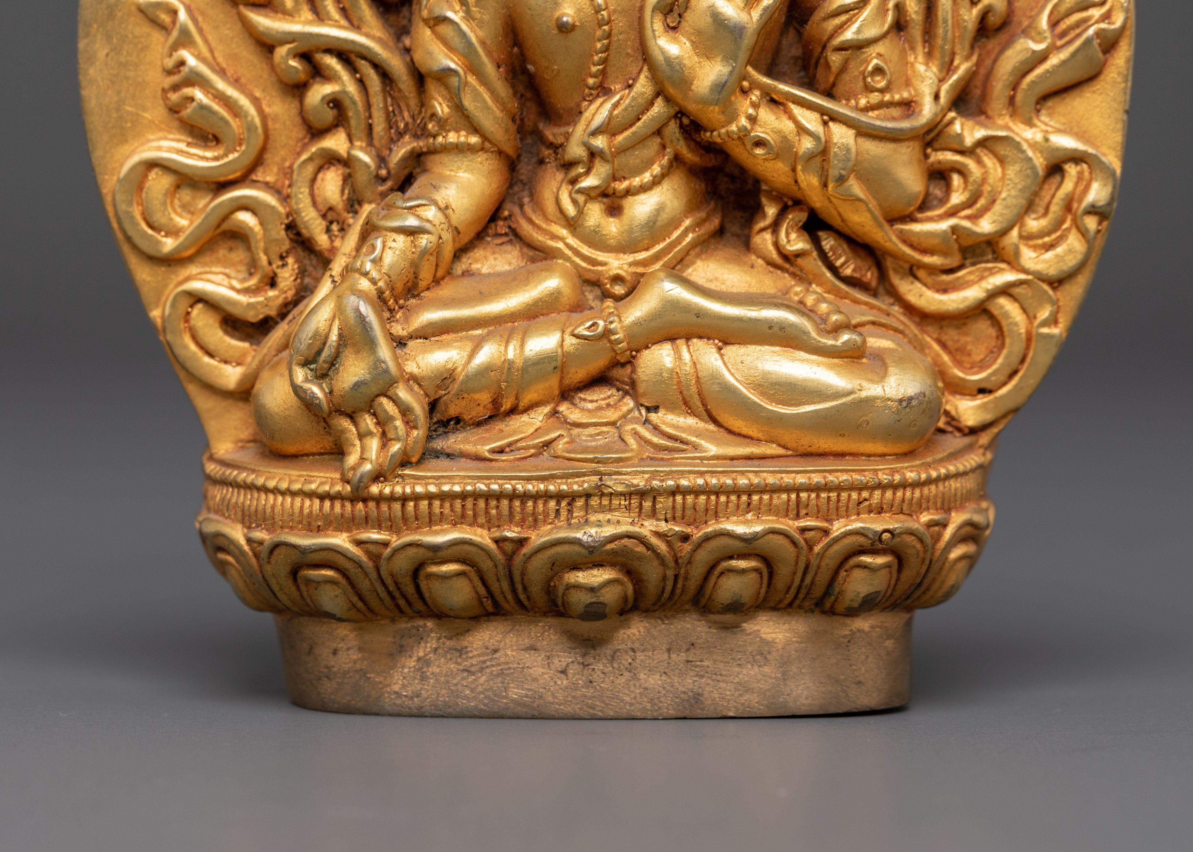 Wisdom Deity Manjushri Figurine | Buddhist Statue for Enlightenment