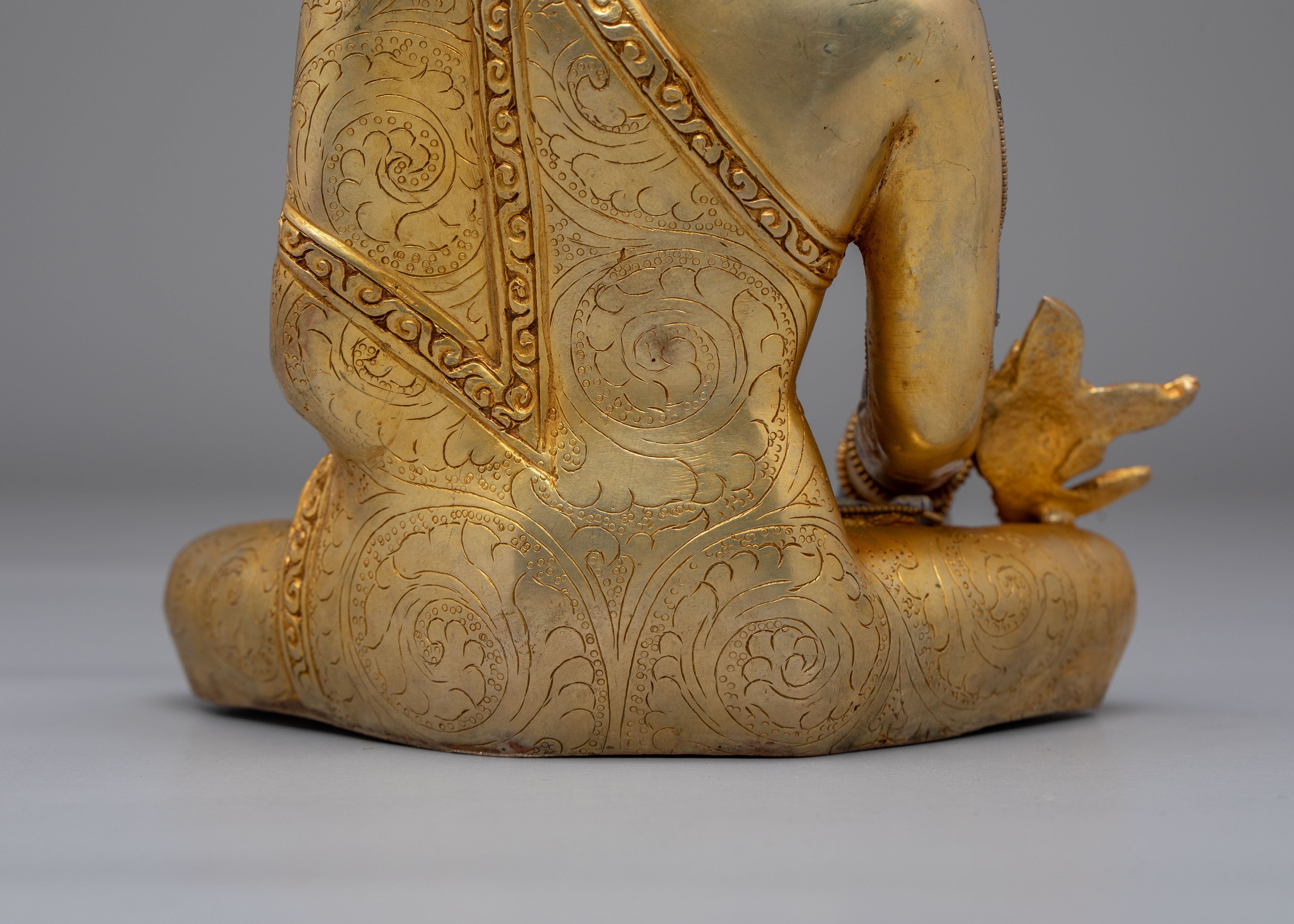 Sacred Tibetan Medicine Buddha Statue | Healing Buddha Artwork for Meditation