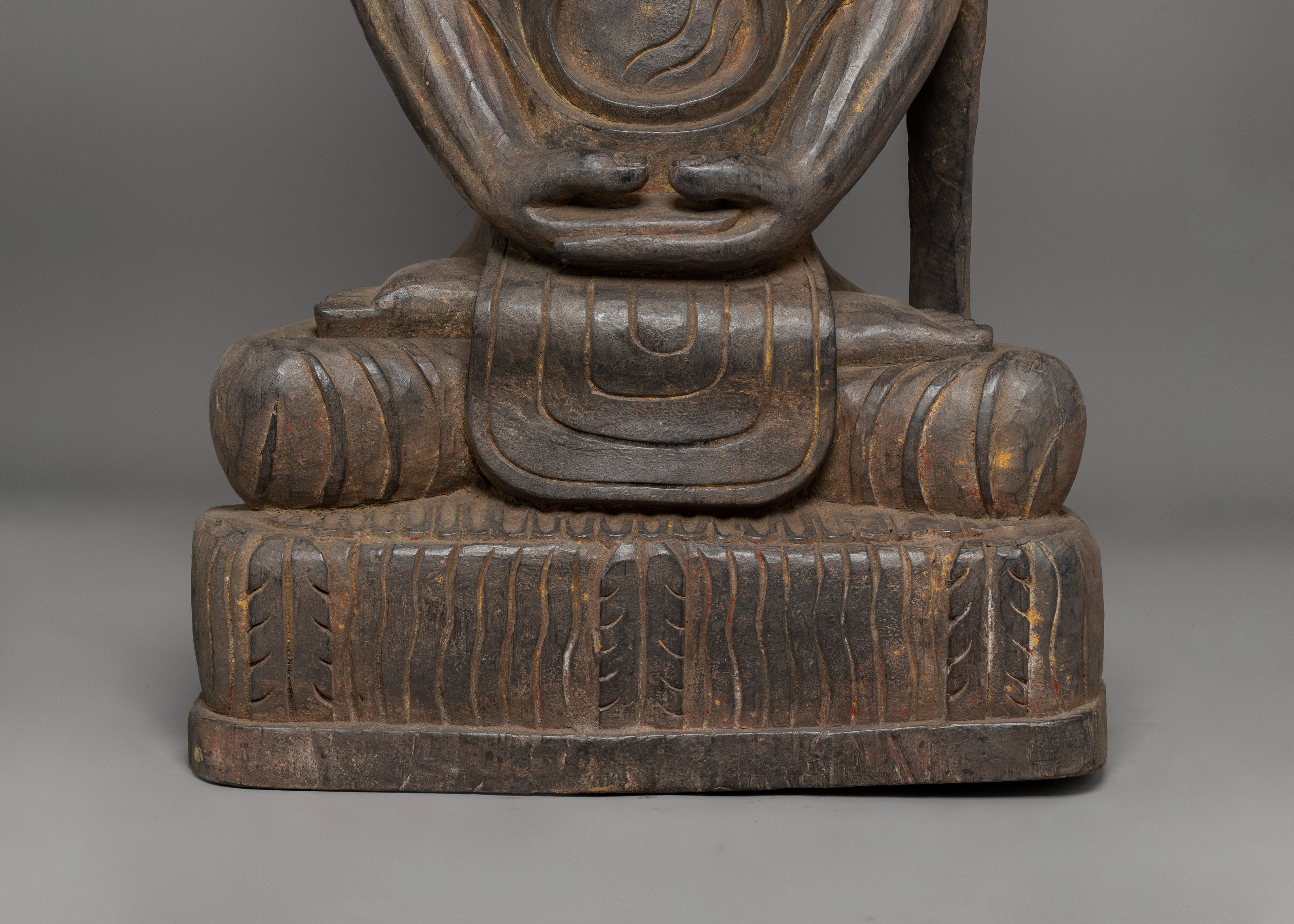 Fasting Buddha Wooden Statue | Traditional Himalayan Artwork