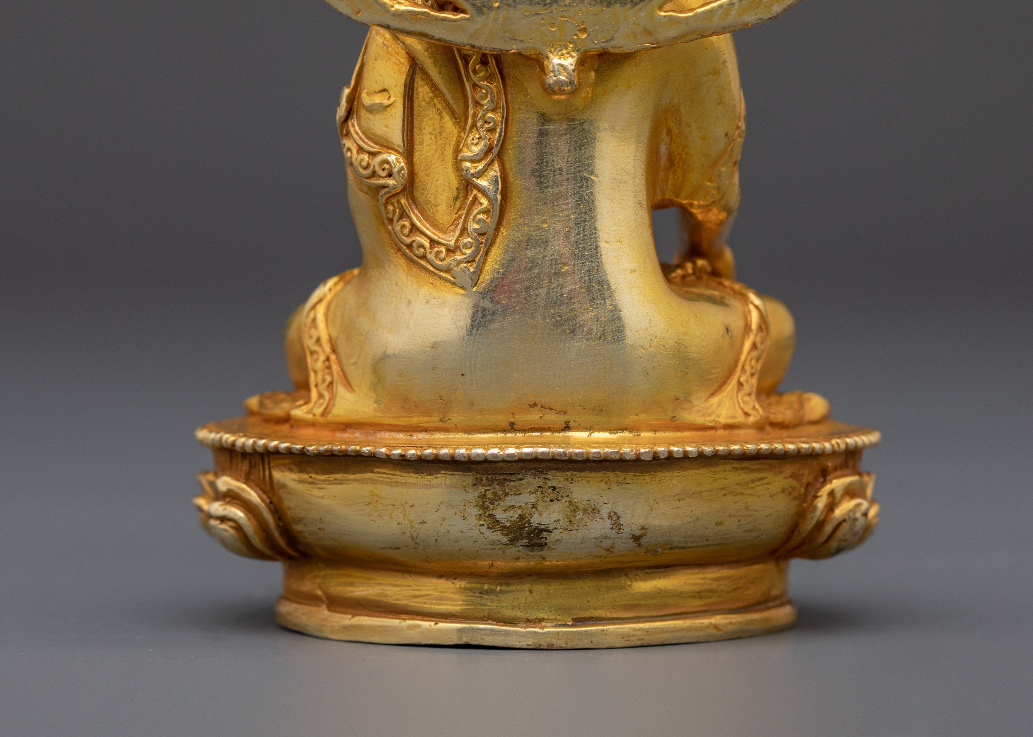 Shakyamuni Buddha Statue with Halo | Tibetan Spiritual Meditation Shrine