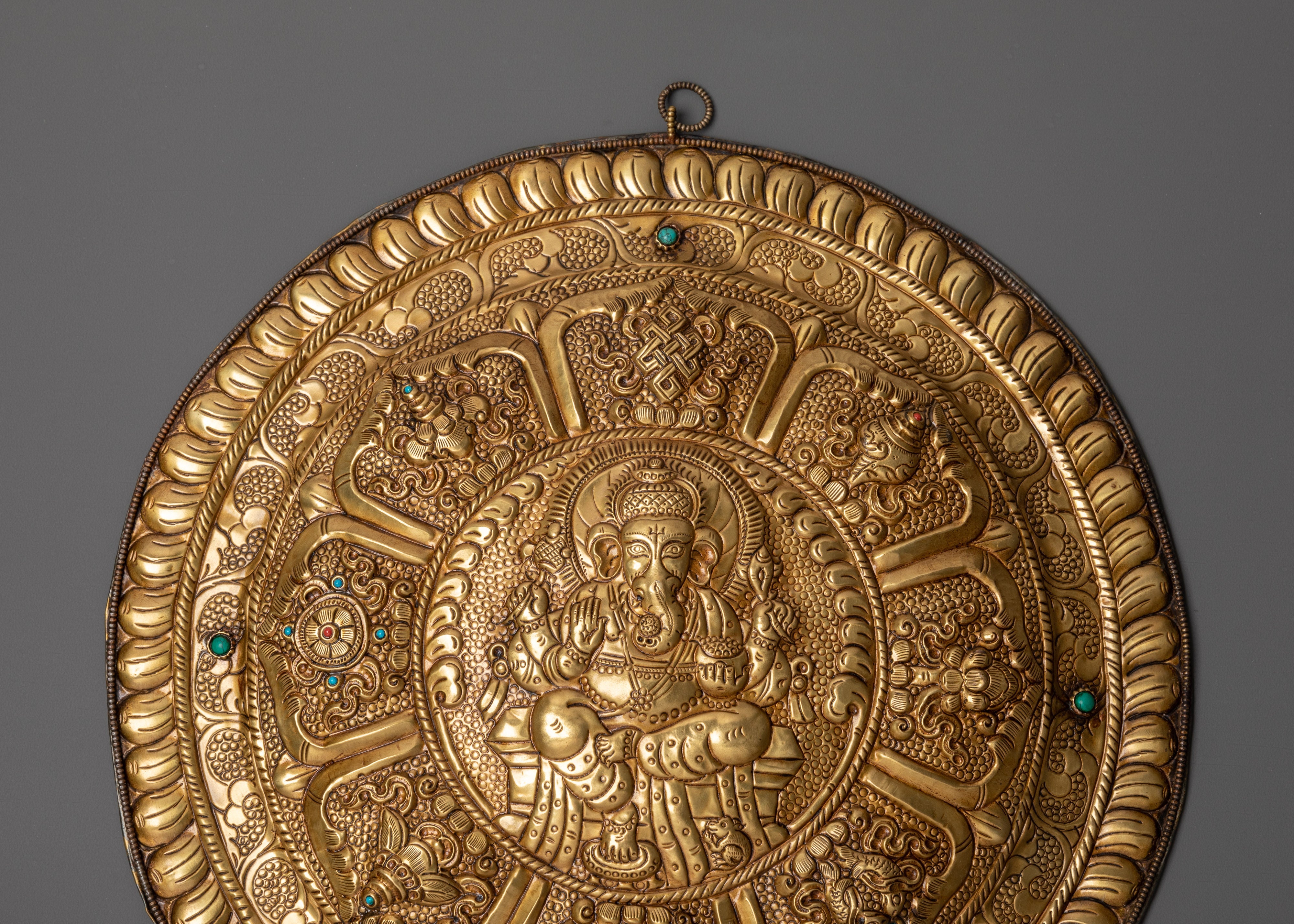 Lord Ganesh Brass Wall Hanging | A Symbol of Prosperity and Blessings