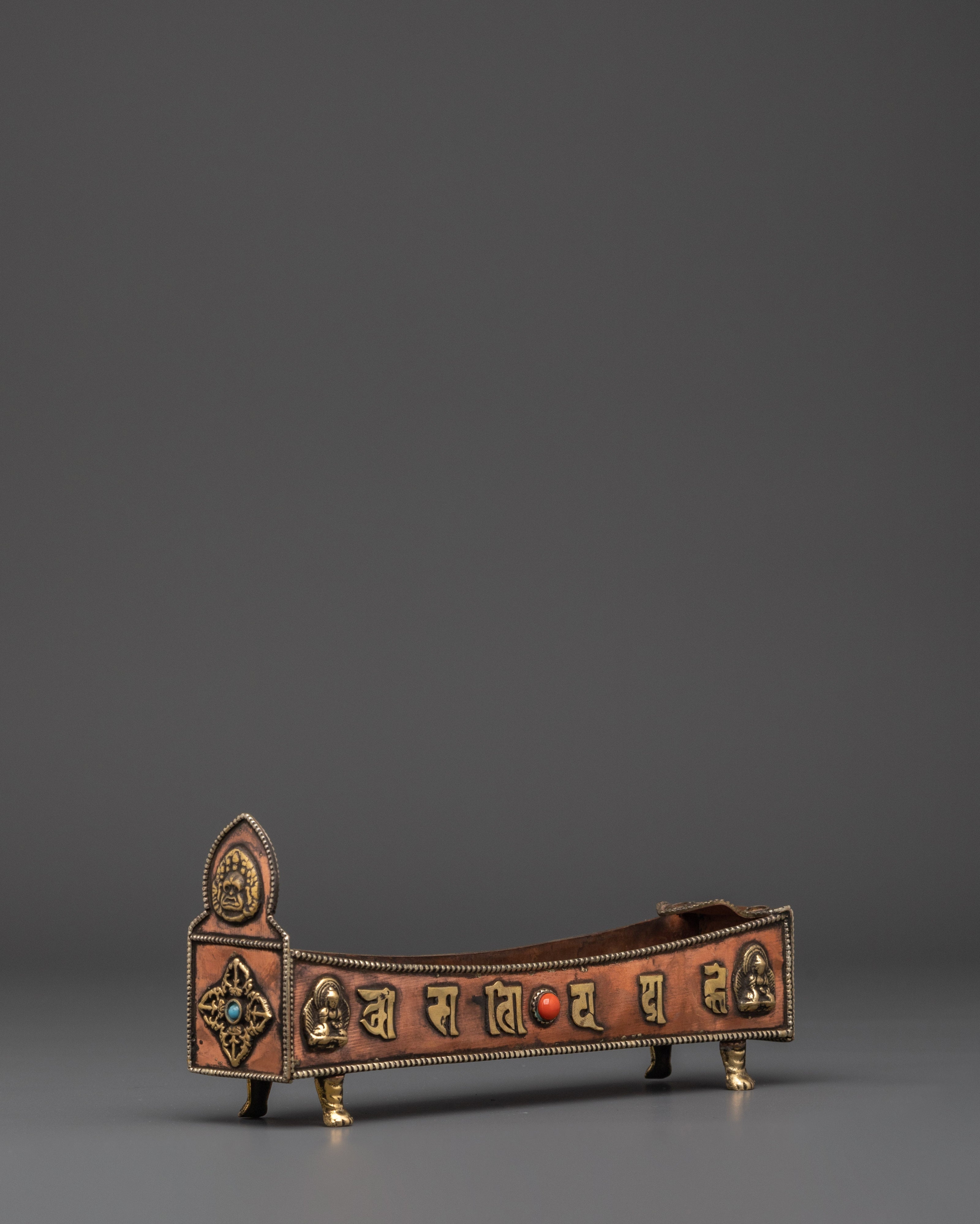 Handmade Zen Incense Burner for Meditation | Copper Brass Incense Holder