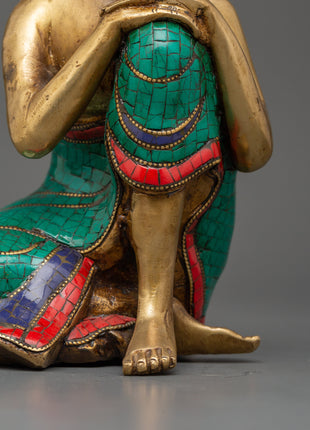 Peaceful Buddha Brass Statue | Handcrafted Meditation Decor