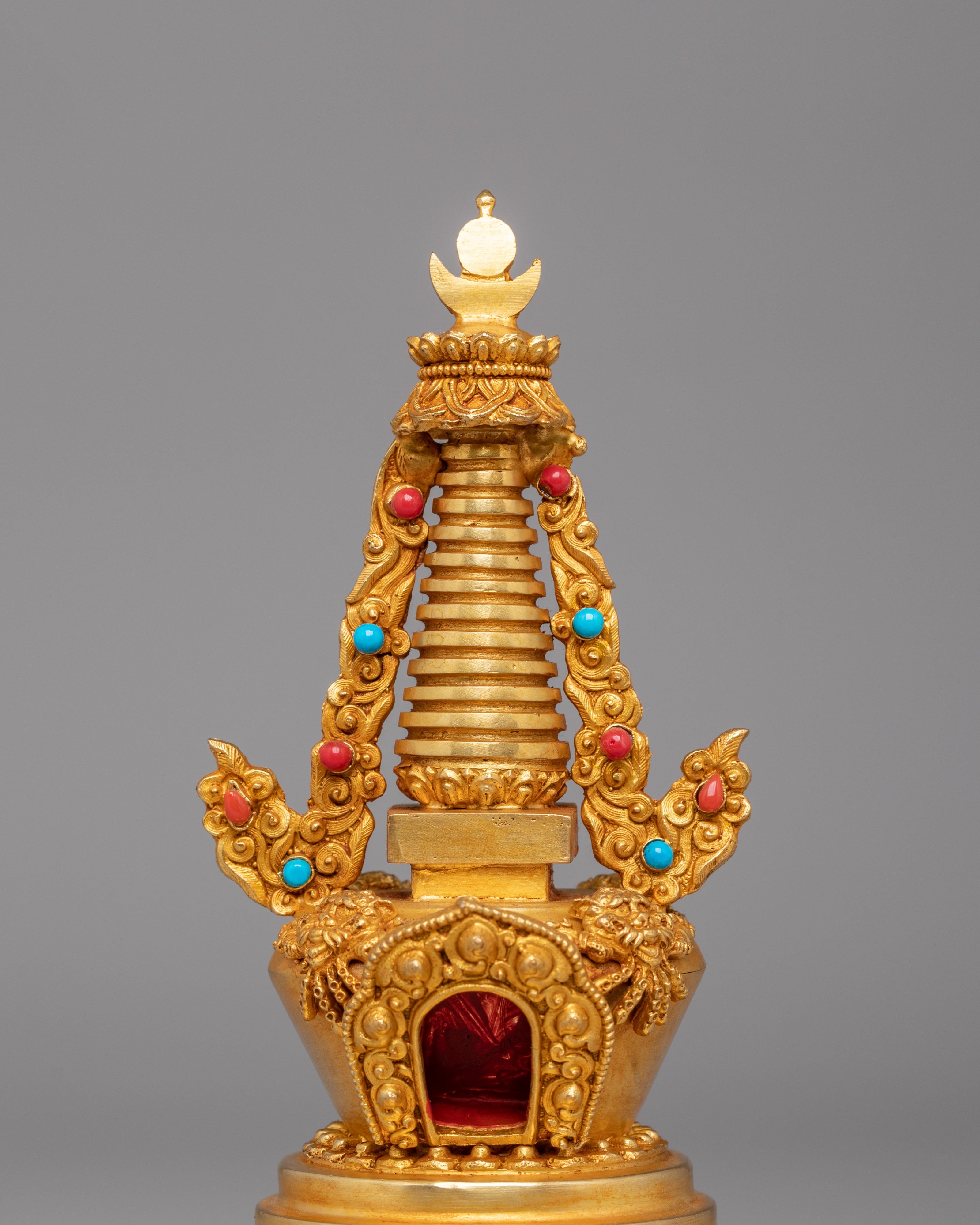 Buddhist Eight Stupa Collection Set | Sacred Ritual Artifact