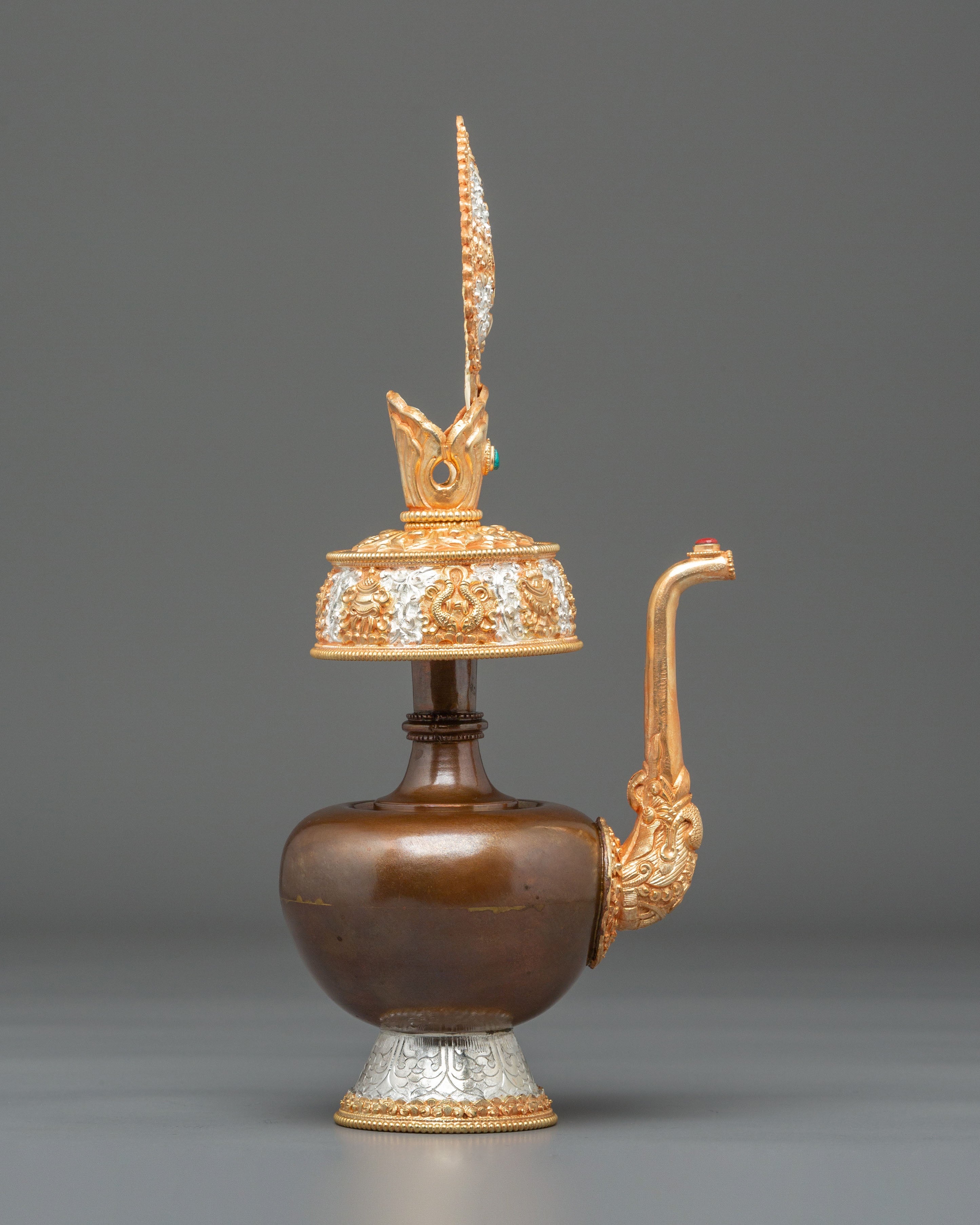 Tibetan Ceremonial Bhumba Set | Buddhist Ritual Offering Vessel