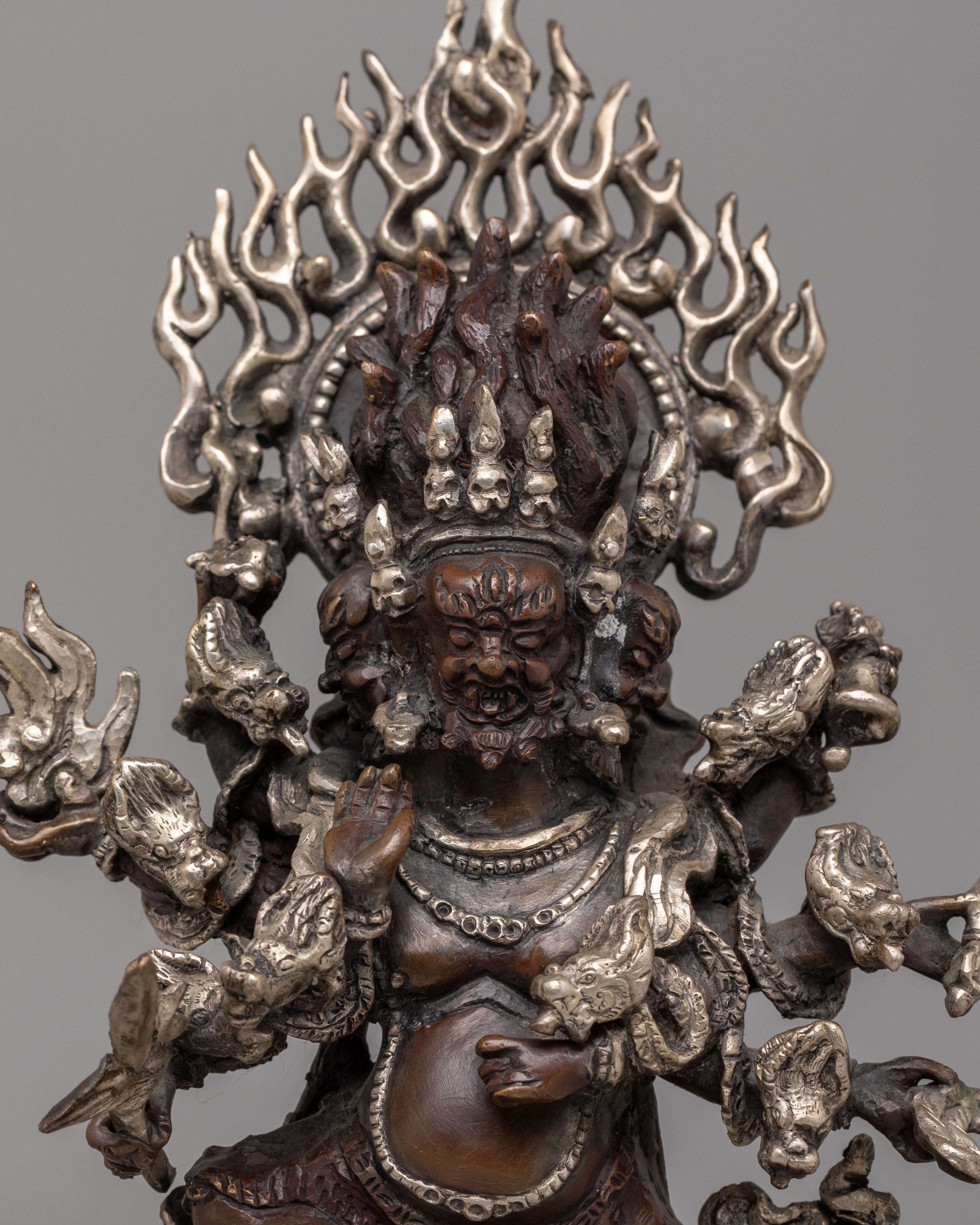 Uchusma Buddhist Protective Deity Statue | Tibetan Vajrayana Art