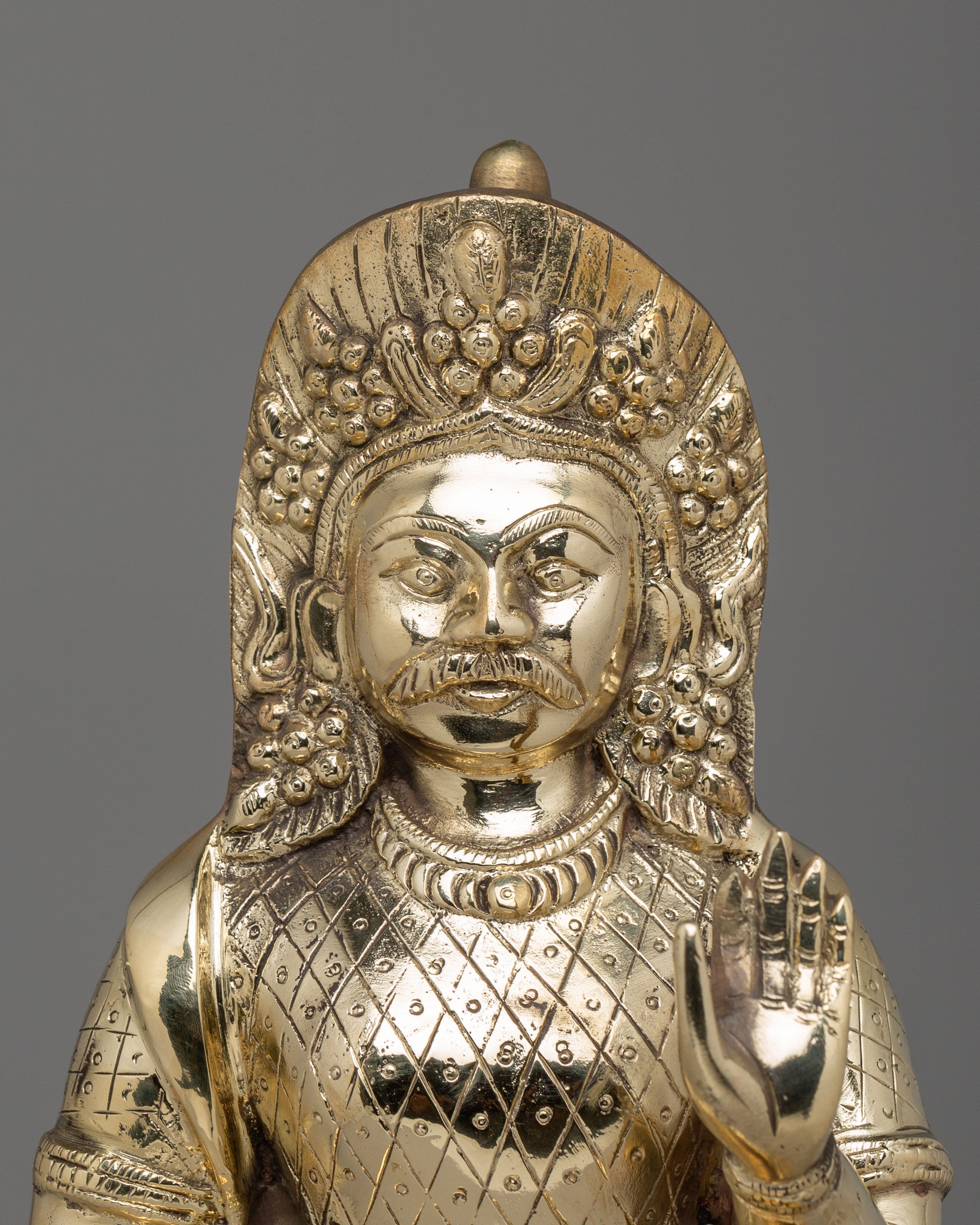 Traditional Bhimsen Statue | Handcrafted Himalayan Artwork