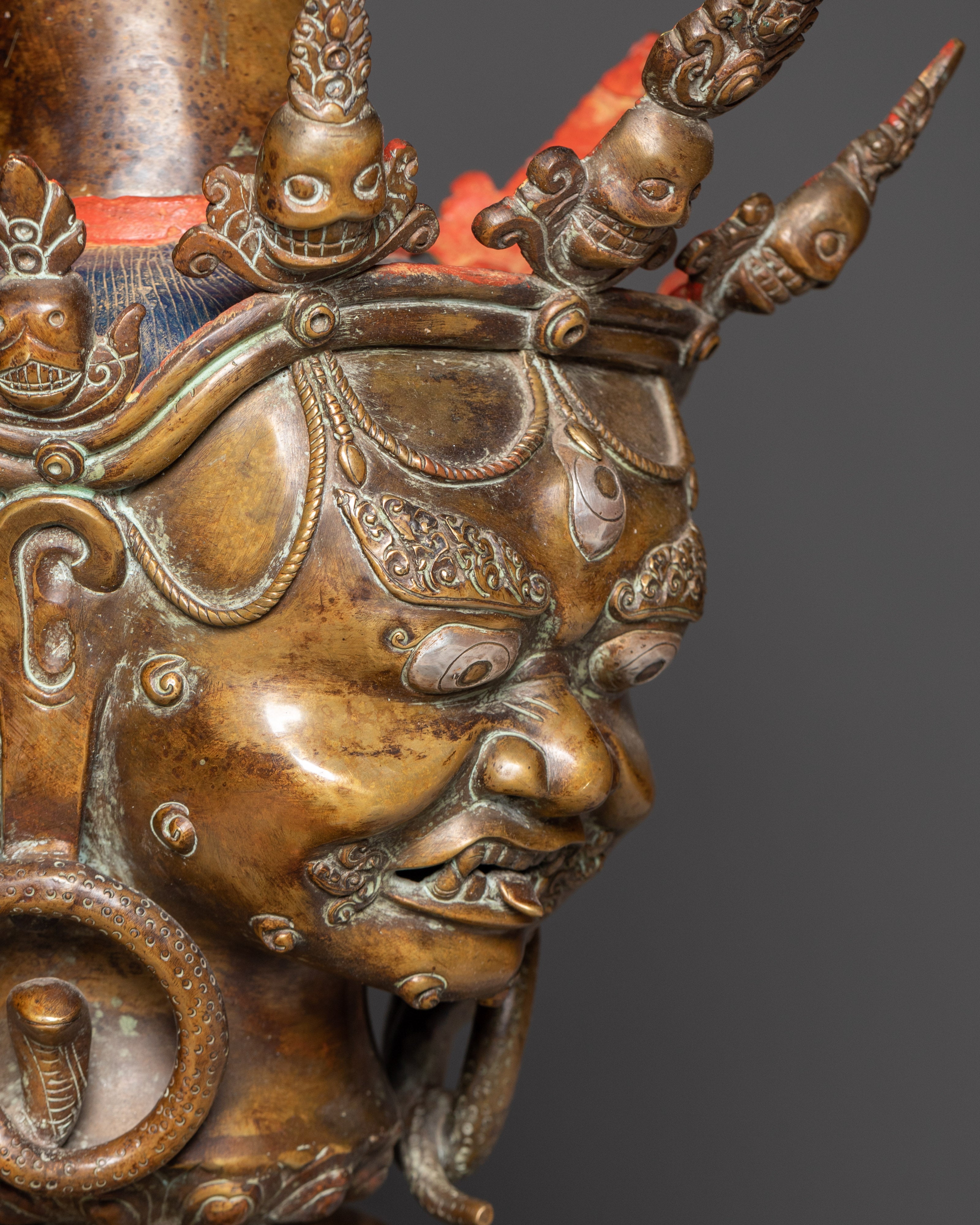 Copper Ceremonial Phurba | Sacred Spiritual Tool for Rituals