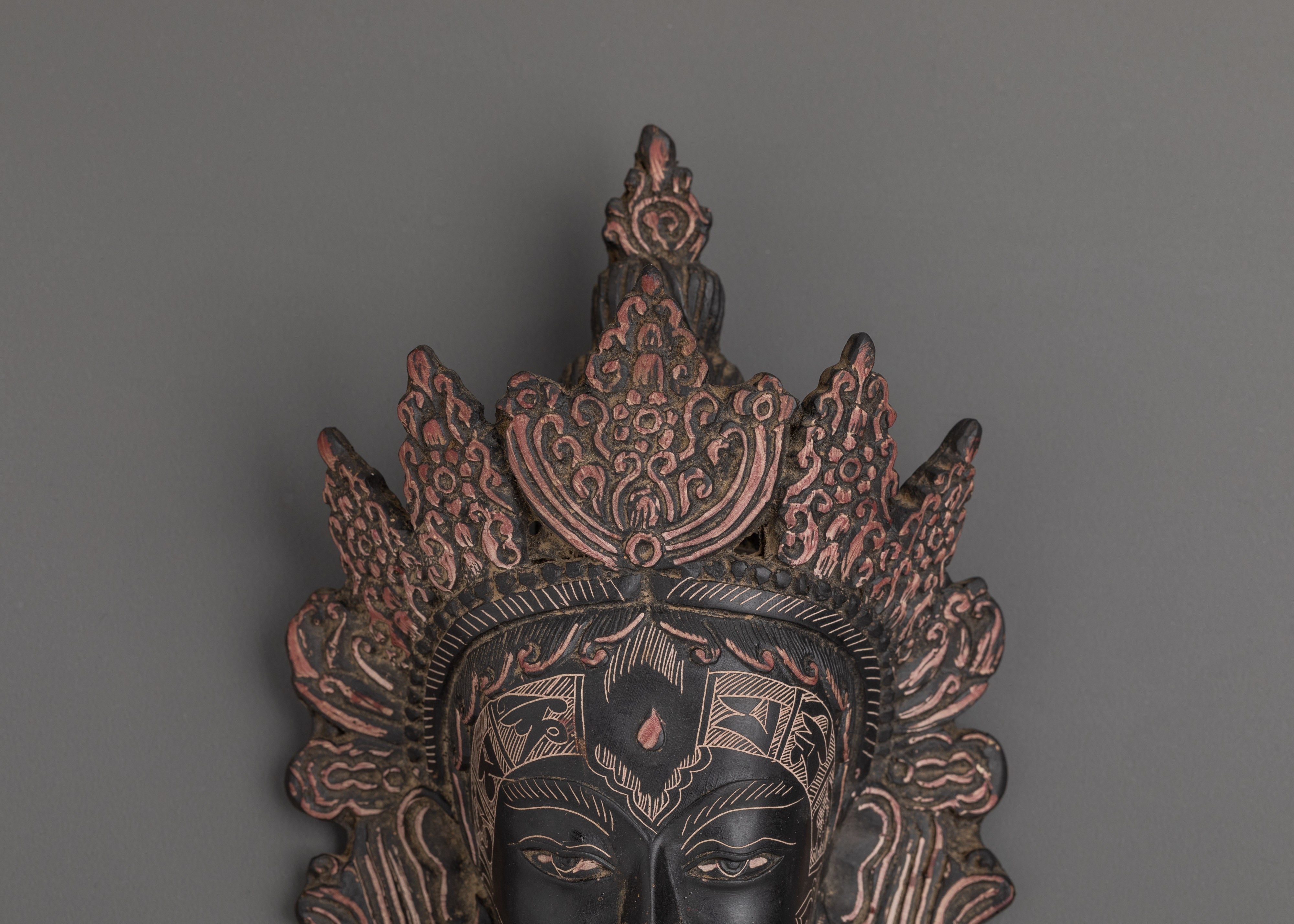 Tibetan Deity Mask Wall Hanging | Spiritual Decor