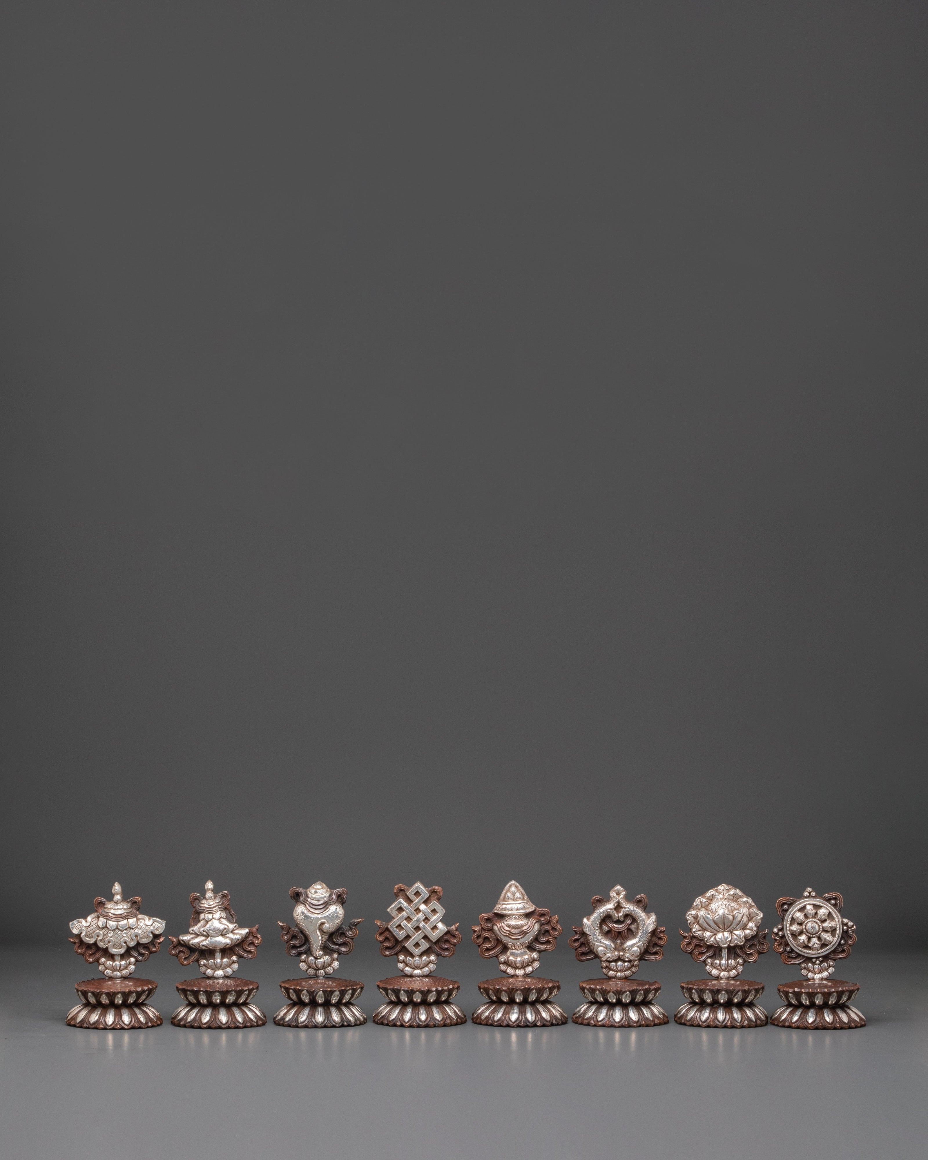 Eight Auspicious Tibetan Symbols Set | Spiritual Home Decor