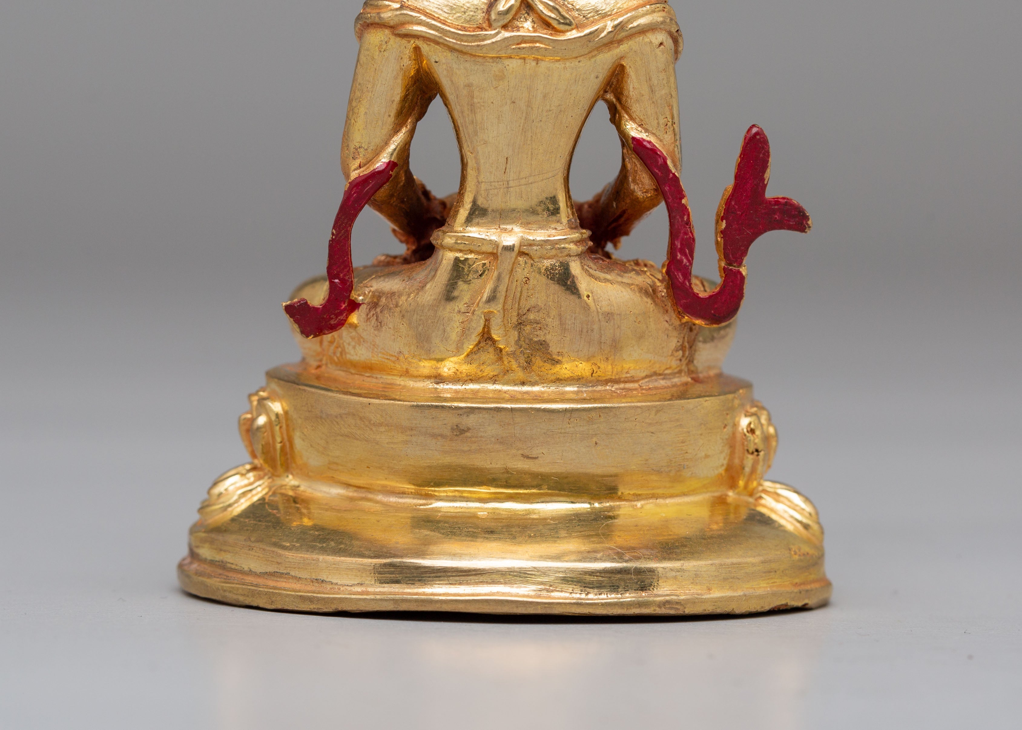 Sacred Amitayus Longevity Deity Statue | Mercury Gold Plated Copper