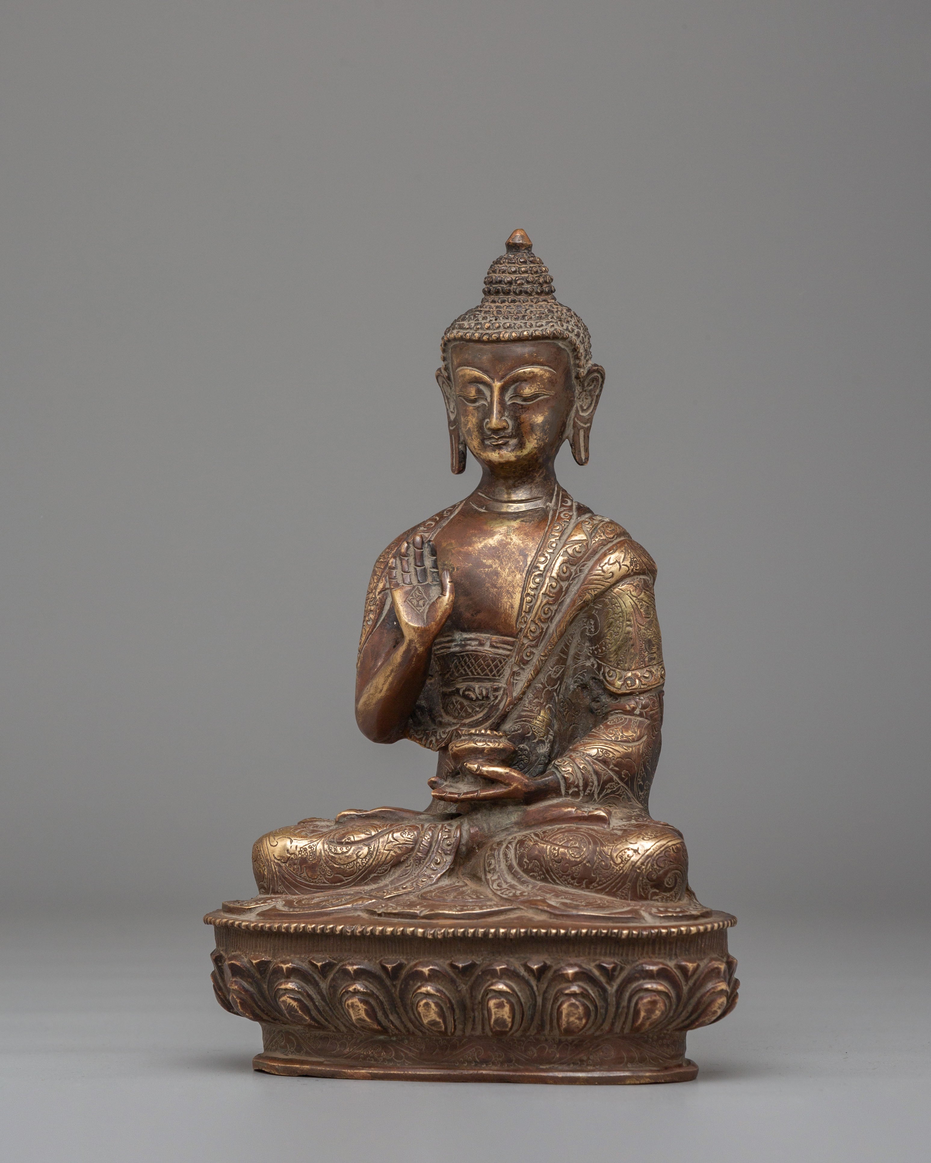 Spiritual Amogasiddhi Buddha Statue | Symbol of Fearlessness and Spiritual Strength