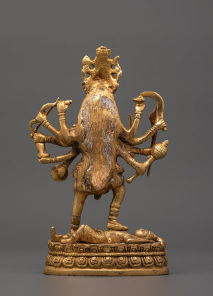 Handcrafted Brass Mahakali Statue | Tantric Deity Idol for Transformation