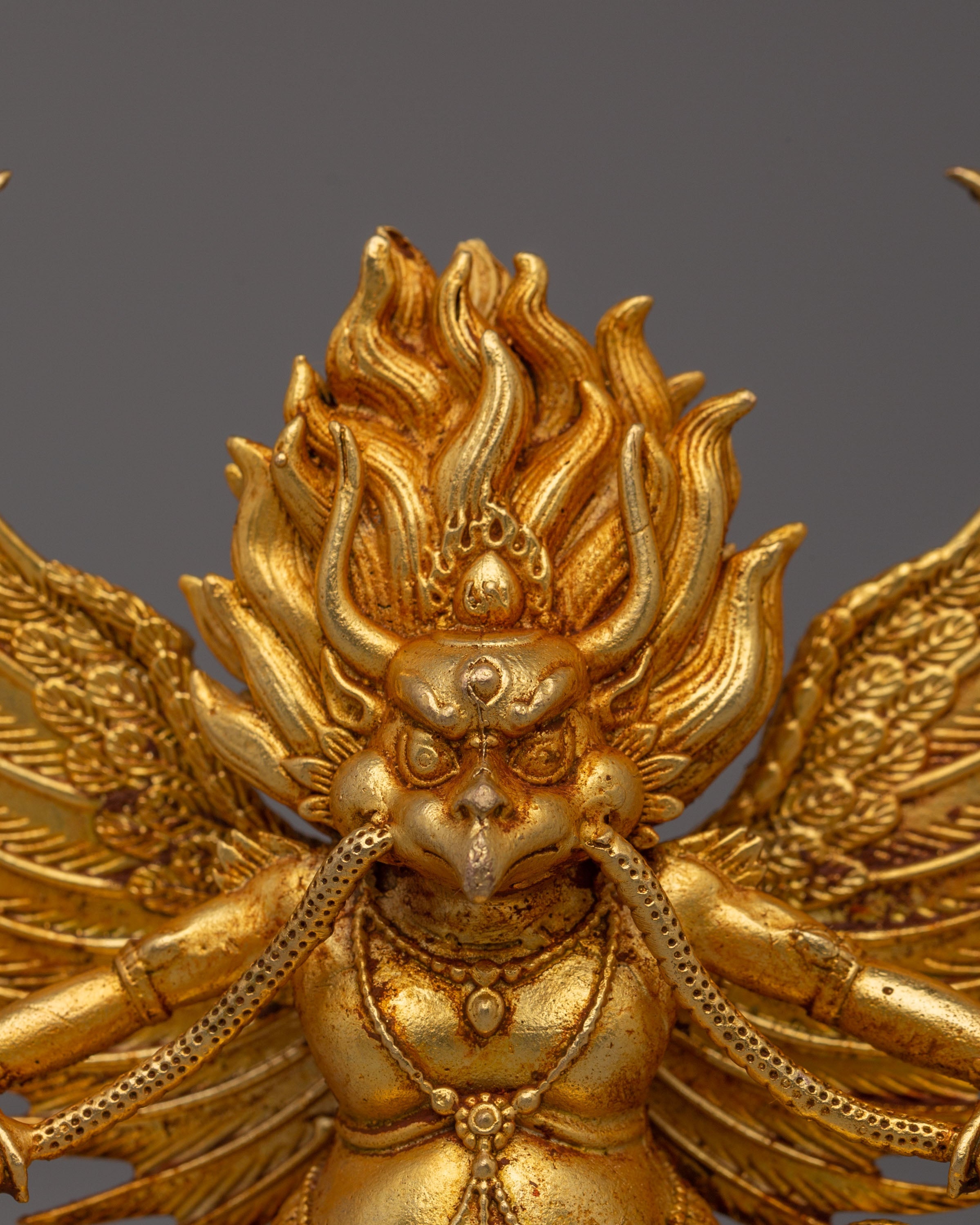 Garuda Handcrafted Buddhist Statue | The Supreme Protector Deity