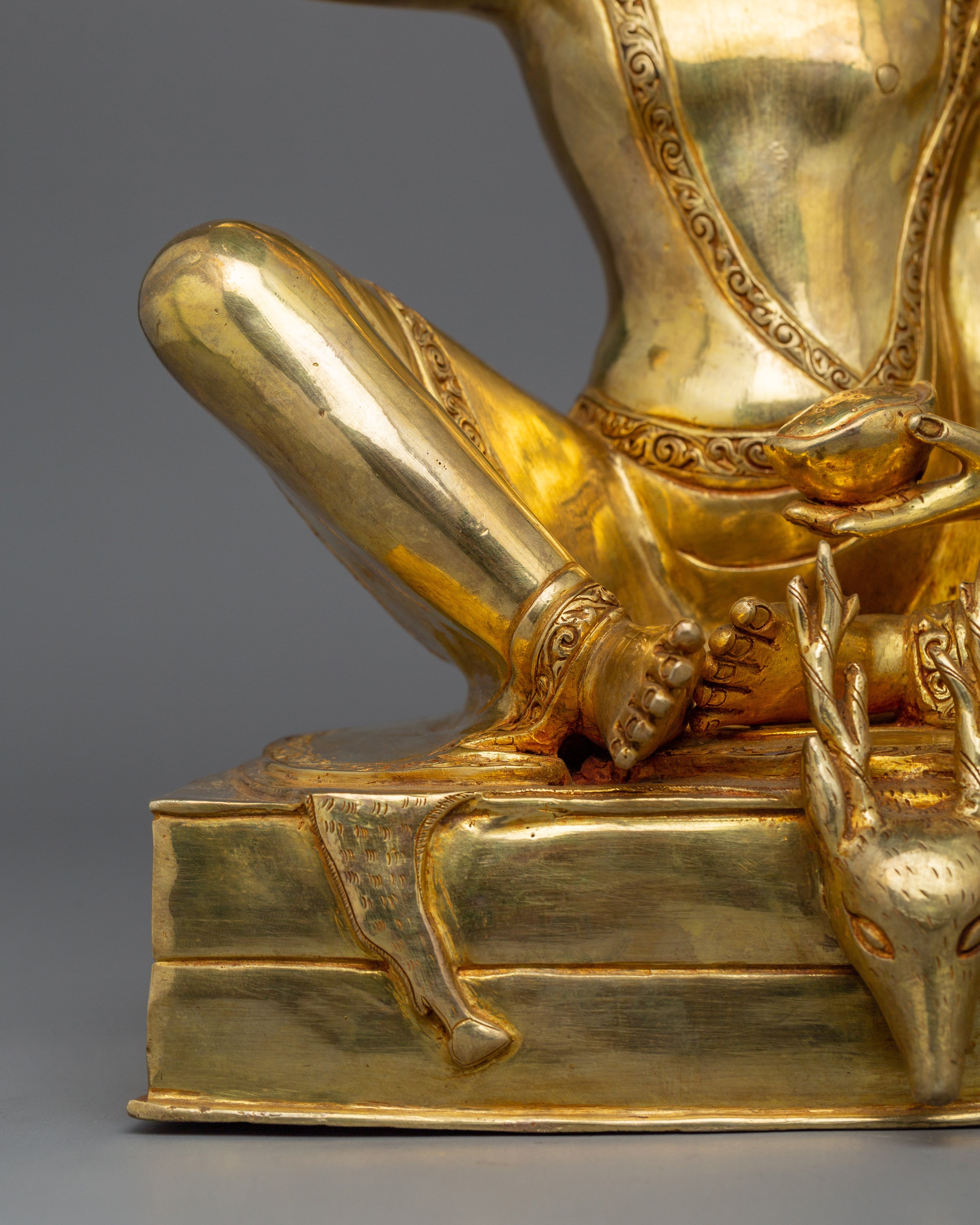 Buddhist Master Milarepa Statue | Tibetan Yogi Sculpture