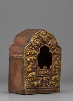 Precious Buddhist Ghau Box | Buddhist Amulet Treasure Box for Shrines