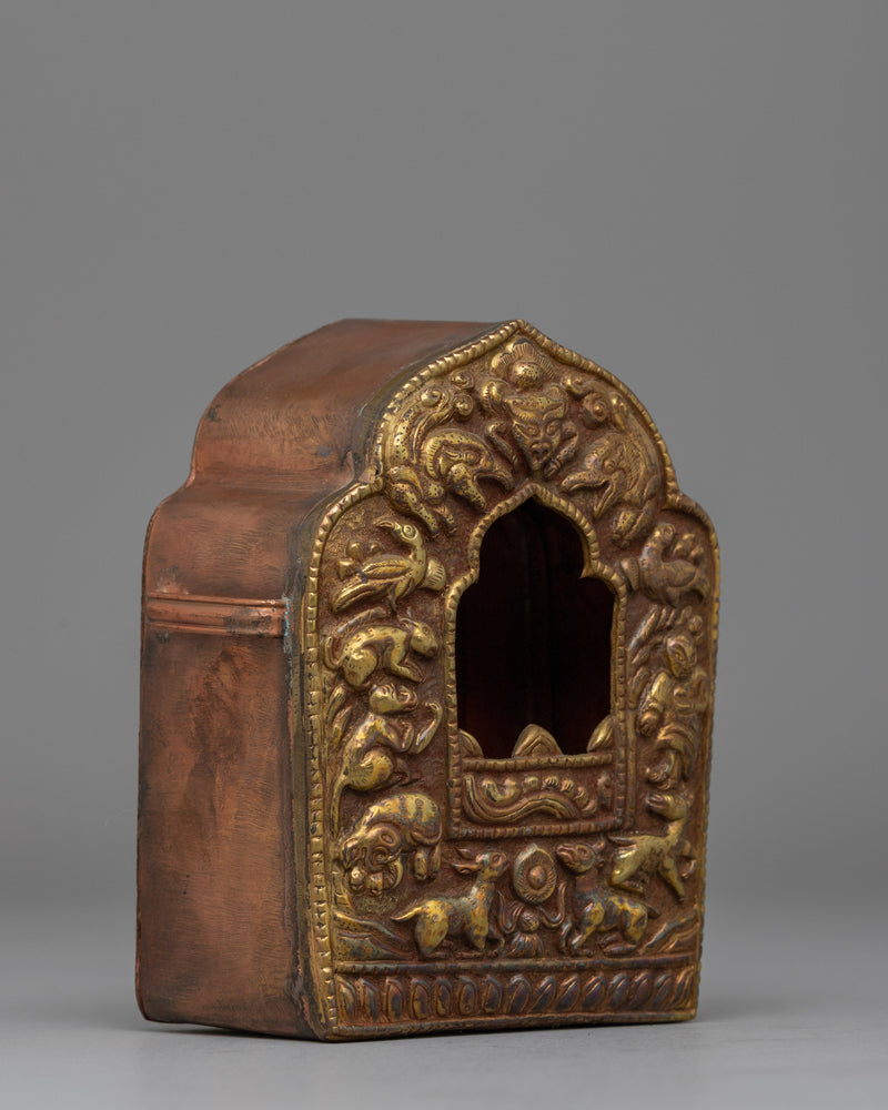 Precious Buddhist Ghau Box | Buddhist Amulet Treasure Box for Shrines