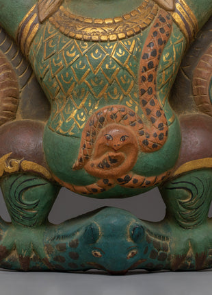 Buddhist Religious Garuda Wall Decor | Traditional Artwork for Blessings and Harmony