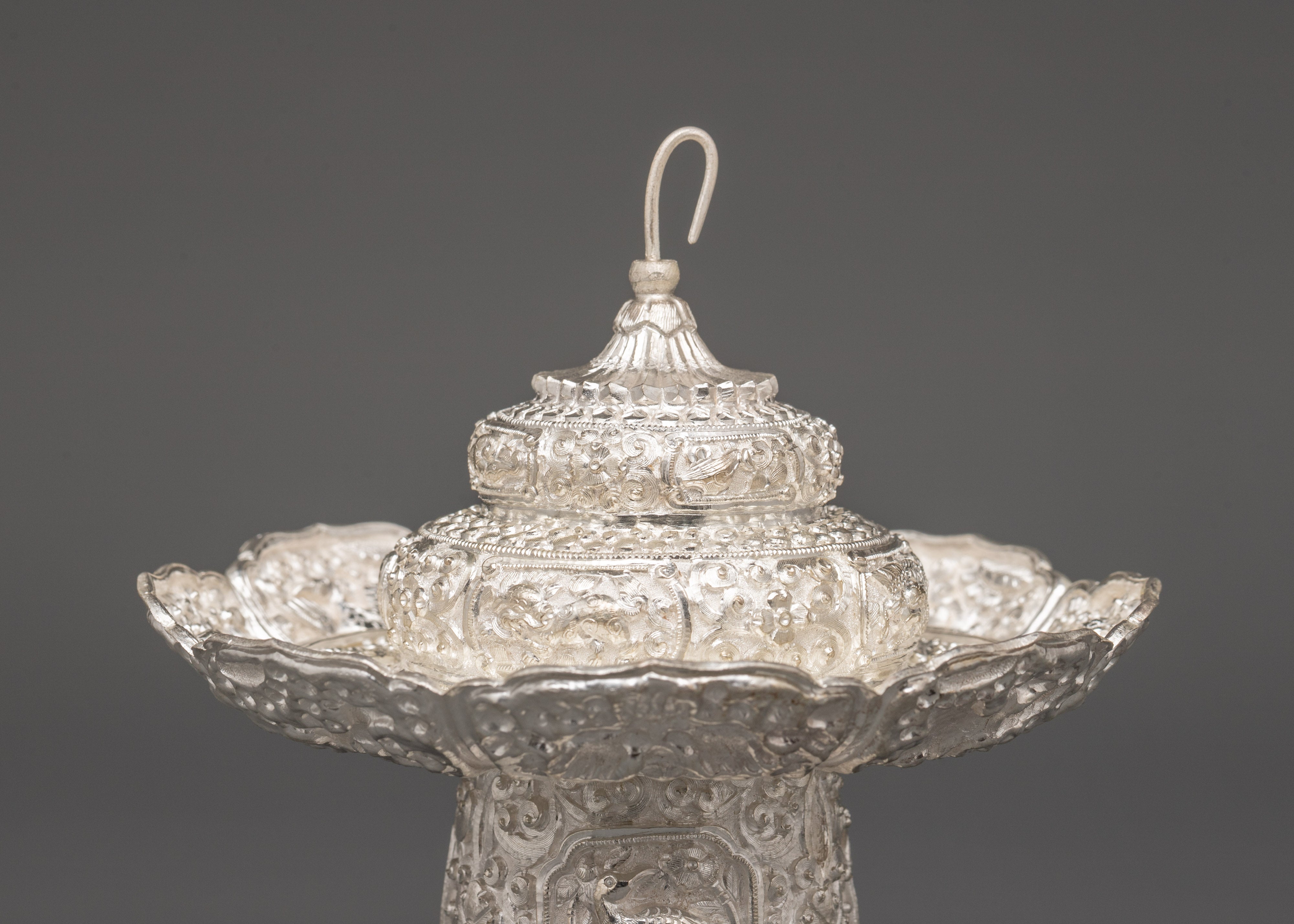 Tea Pot Buddhist Home Decor | Pure Silver Decorative Teapot