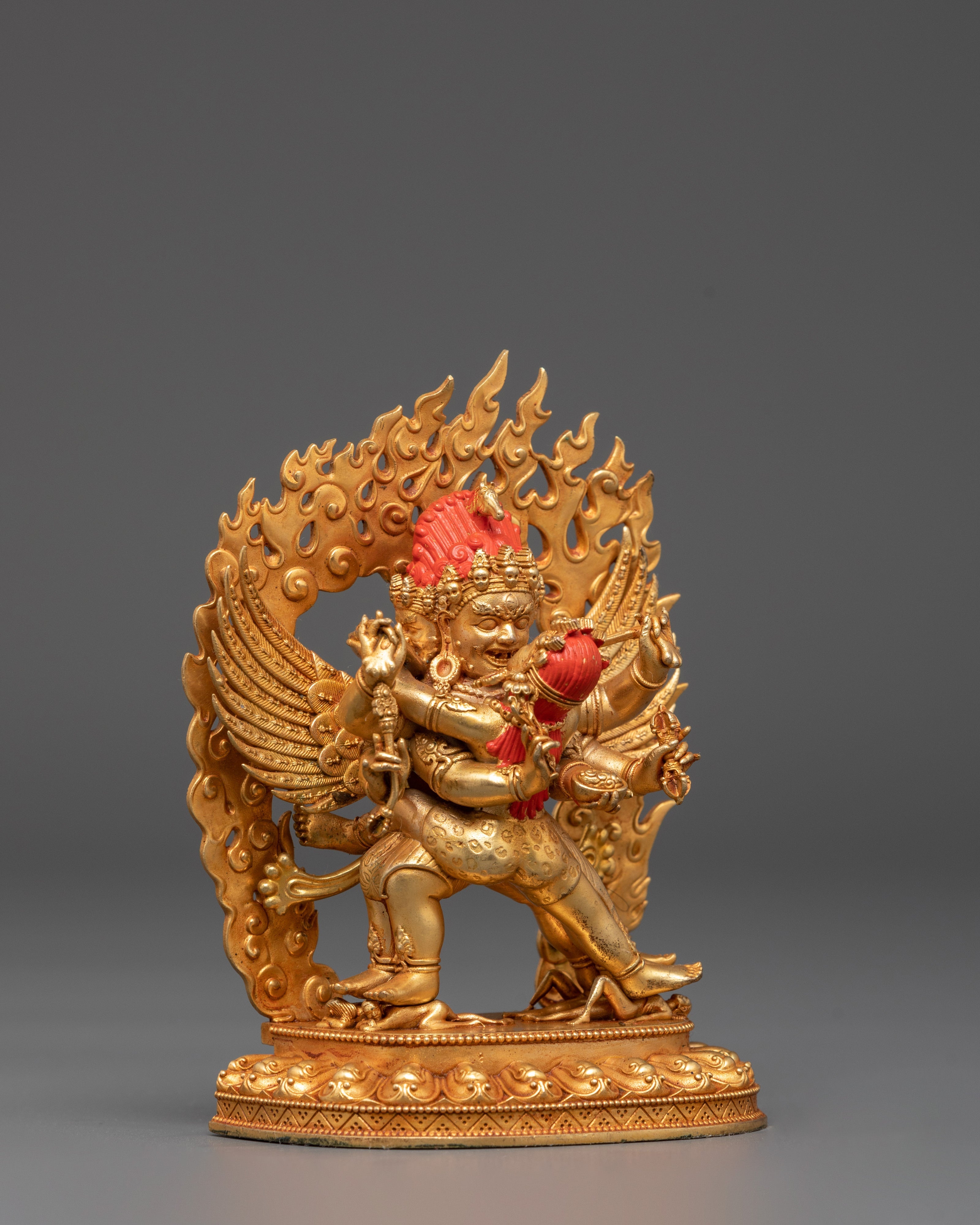 Buddhist Protector Hayagriva with Consort Statue | Fierce Manifestation of Compassion