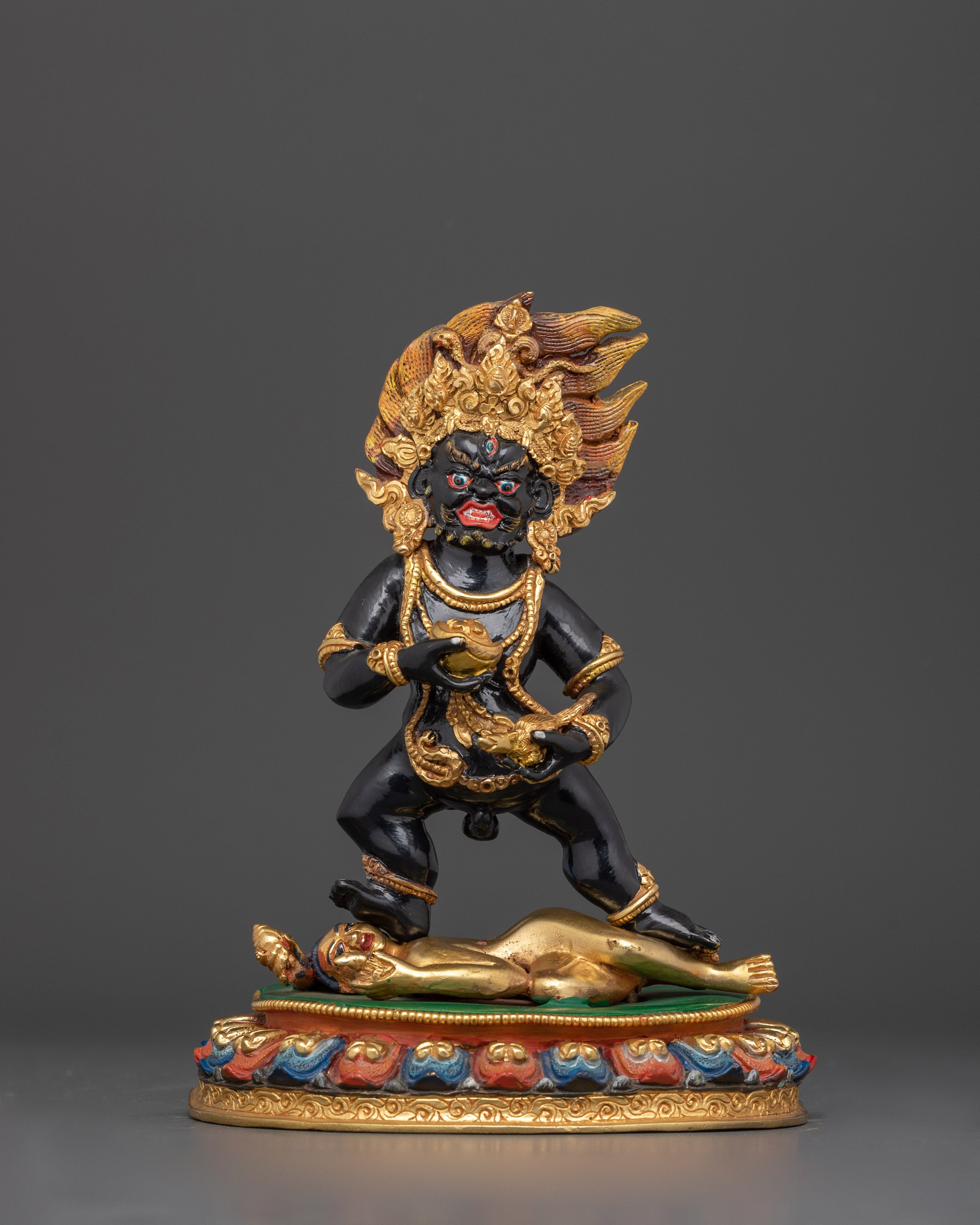 The Protector of Wealth and Abundance | Black Dzambhala Statue