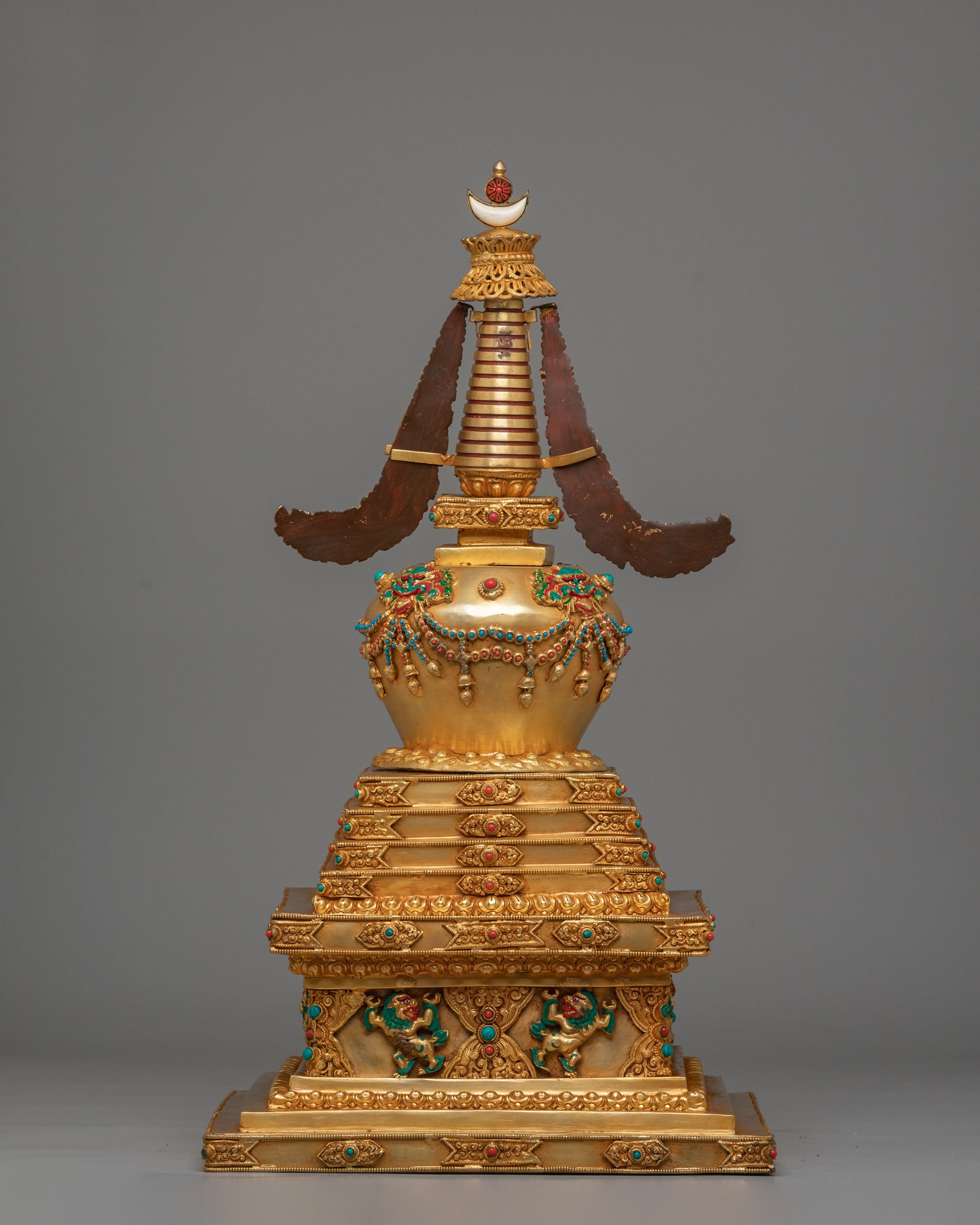 Handcrafted Traditional Tibetan Stupa | Himalayan Spiritual Decor
