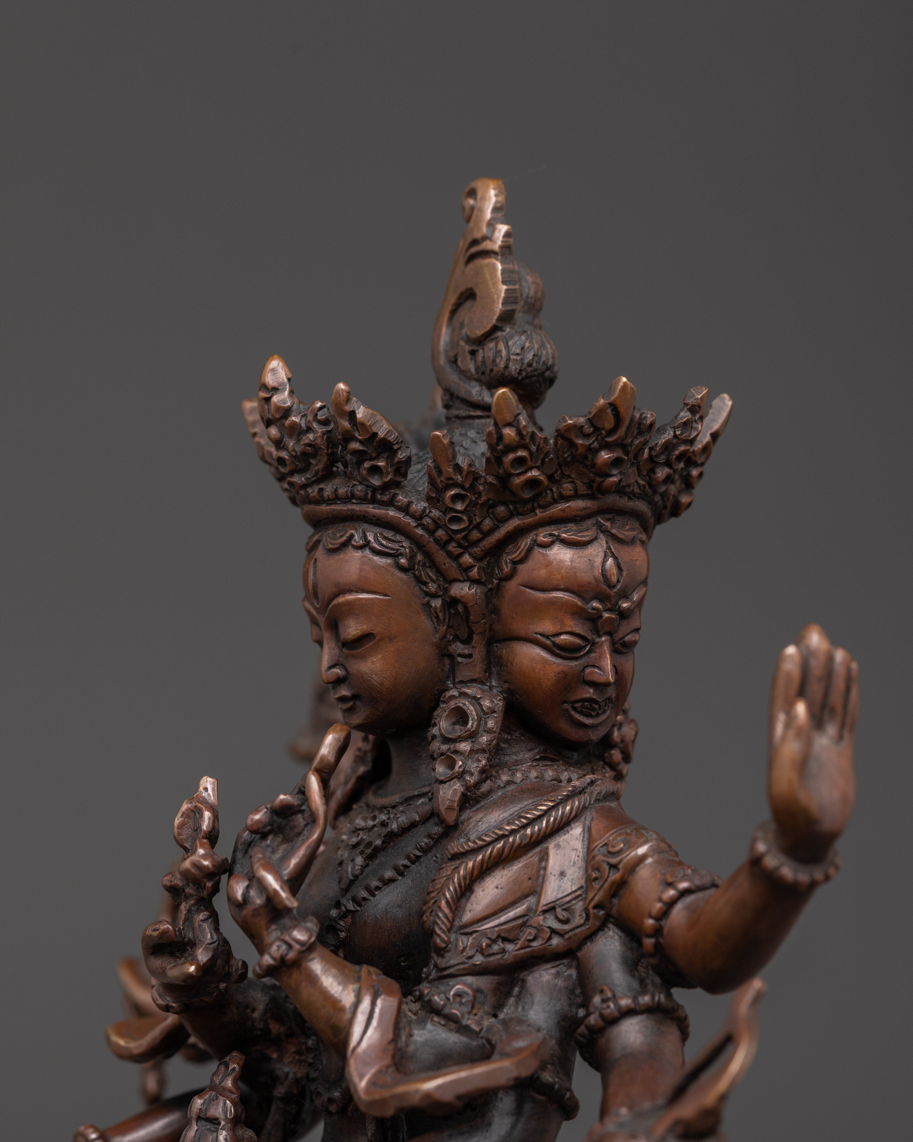 Copper Oxidized Namgyalma Statue | Tibetan Buddhist Deity Statue