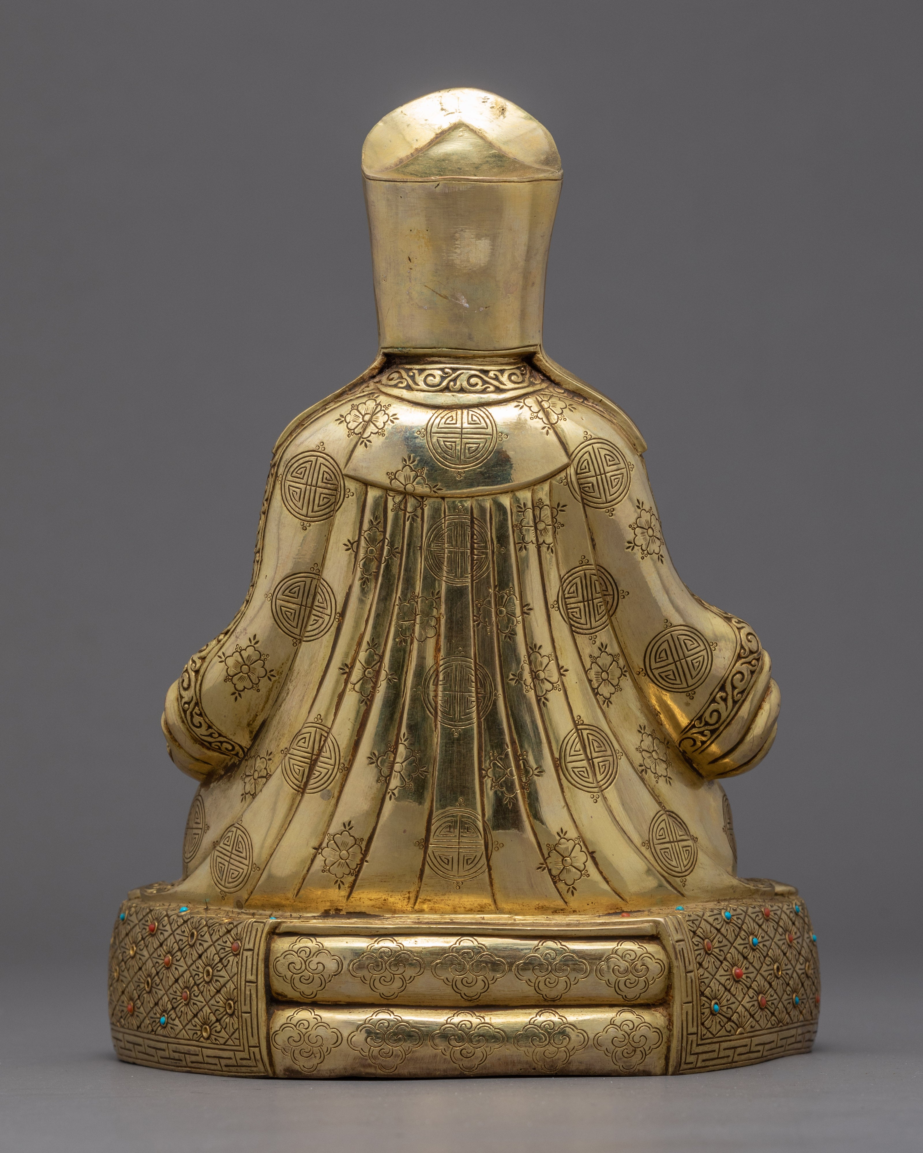 Gampopa Sculpture | Traditionally Hand Carved Statue