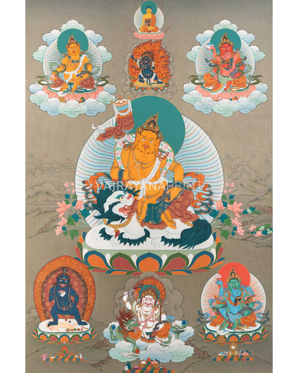 5 Jambhala Thangka Print