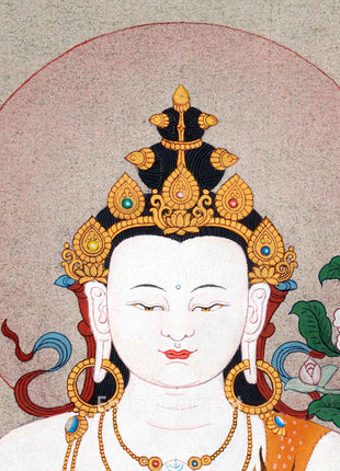 Chenrezig's Four Arms of Compassion | Avalokiteshvara Thangka | Sacred Meditative Art