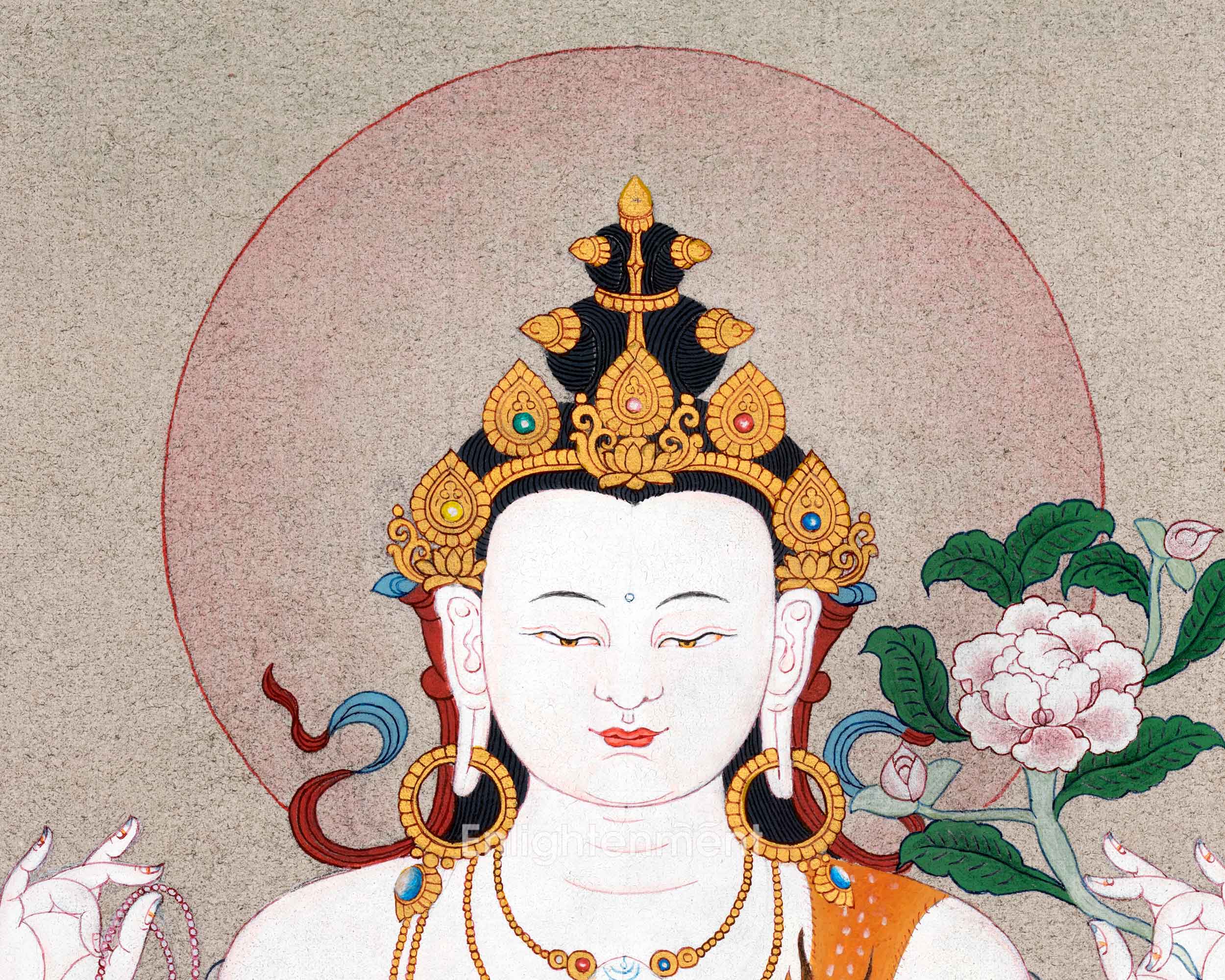 Chenrezig's Four Arms of Compassion | Avalokiteshvara Thangka | Sacred Meditative Art