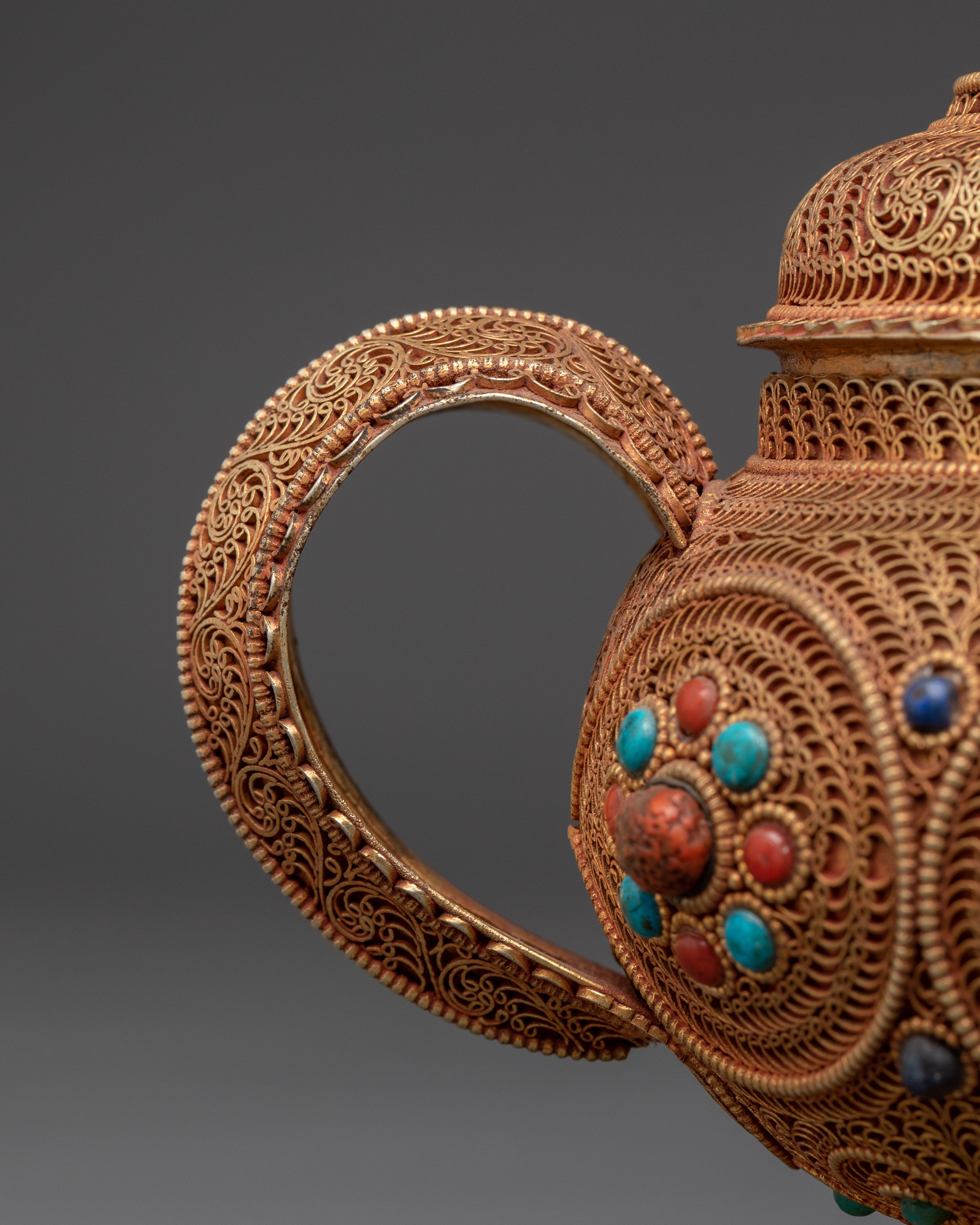 Sacred Buddhist Teapot | Tibetan Ritual Vessel