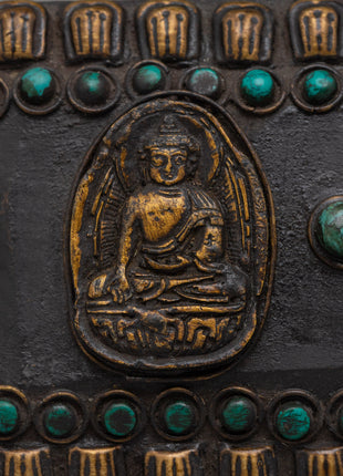Handcrafted Tibetan Book Cover with Dragon Motif | Perfect for Spiritual Decor