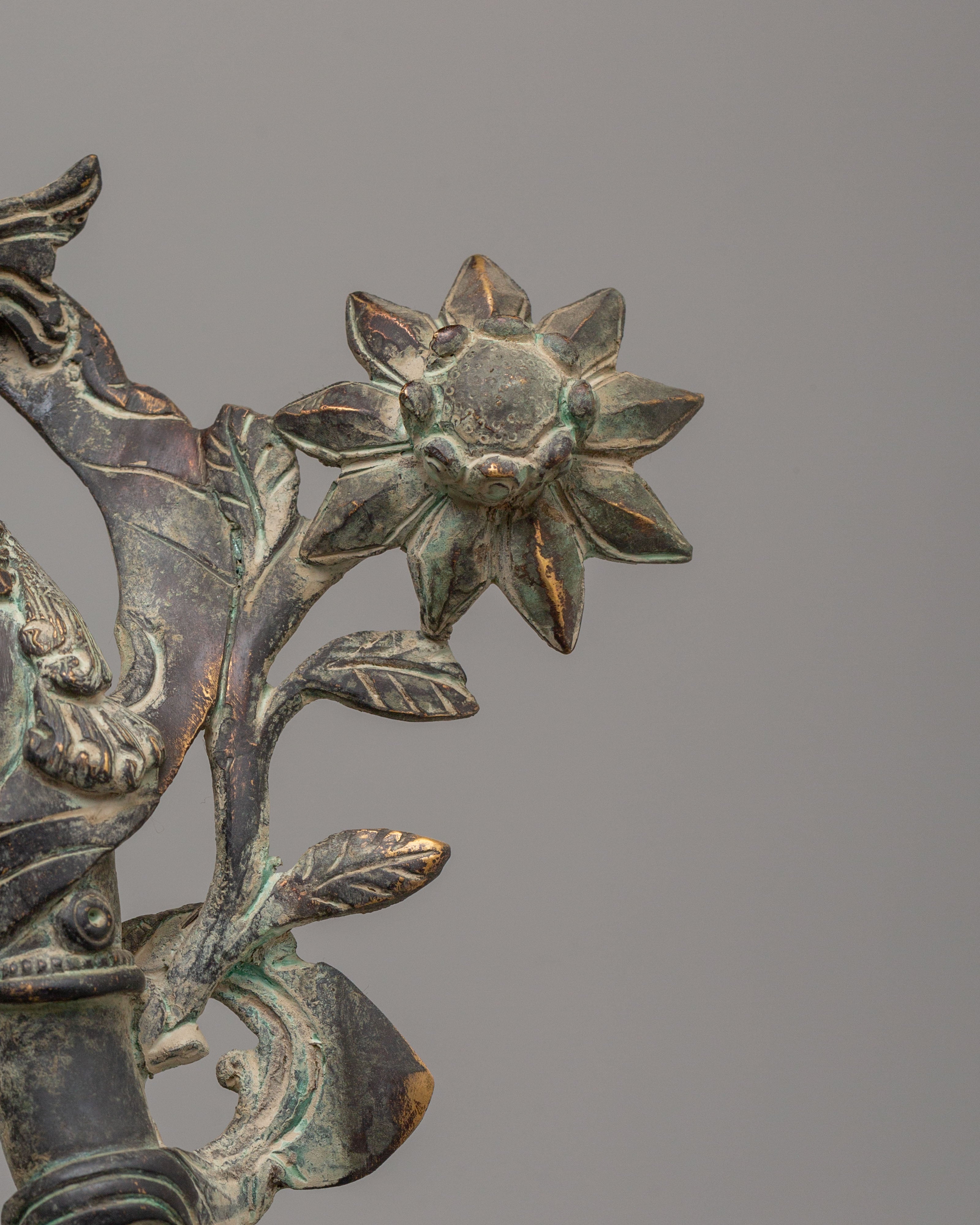 Standing Green Tara Figurine | Traditional Himalayan Art