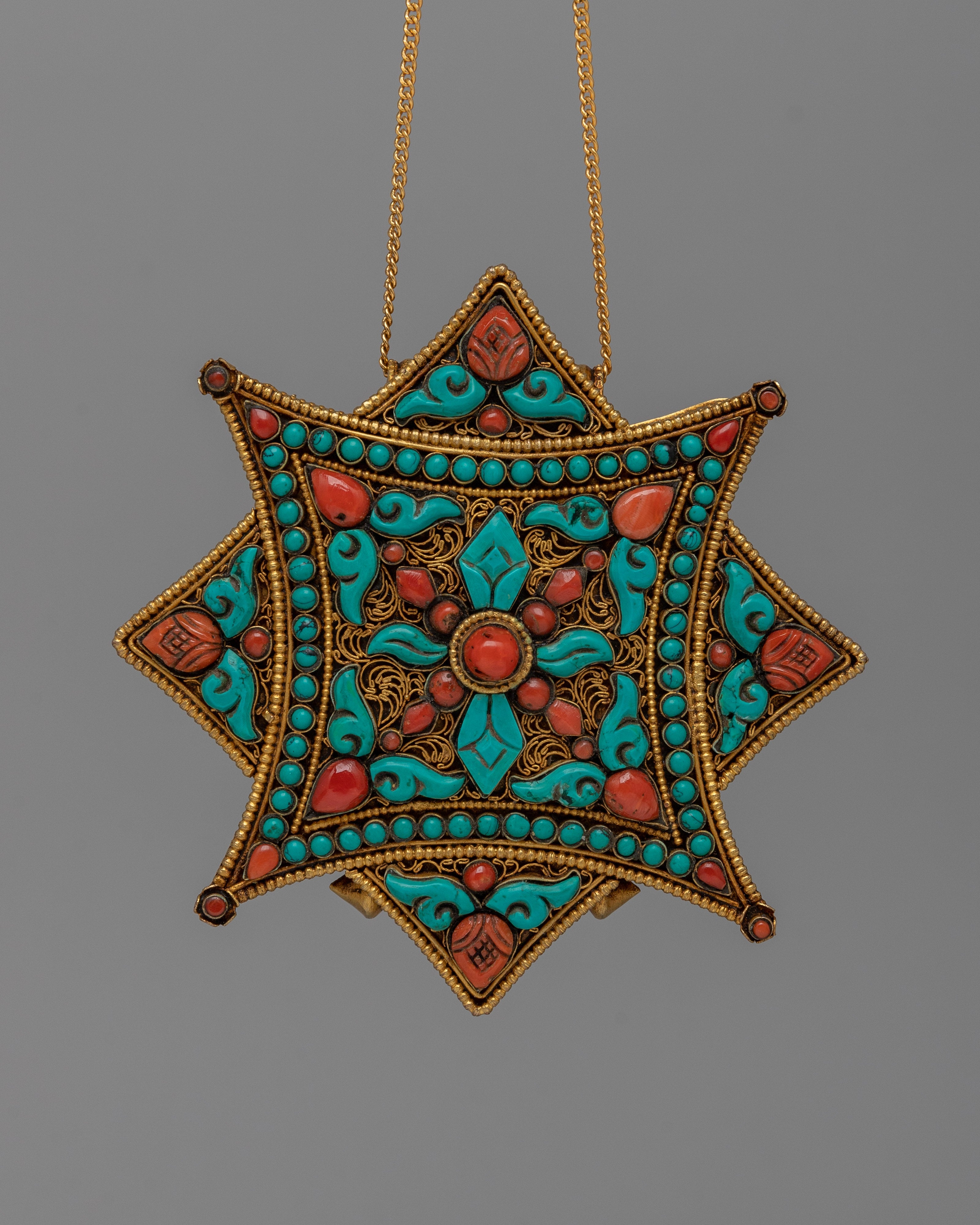 Sacred Ghau Locket | Traditional Tibetan Prayer Box in Copper