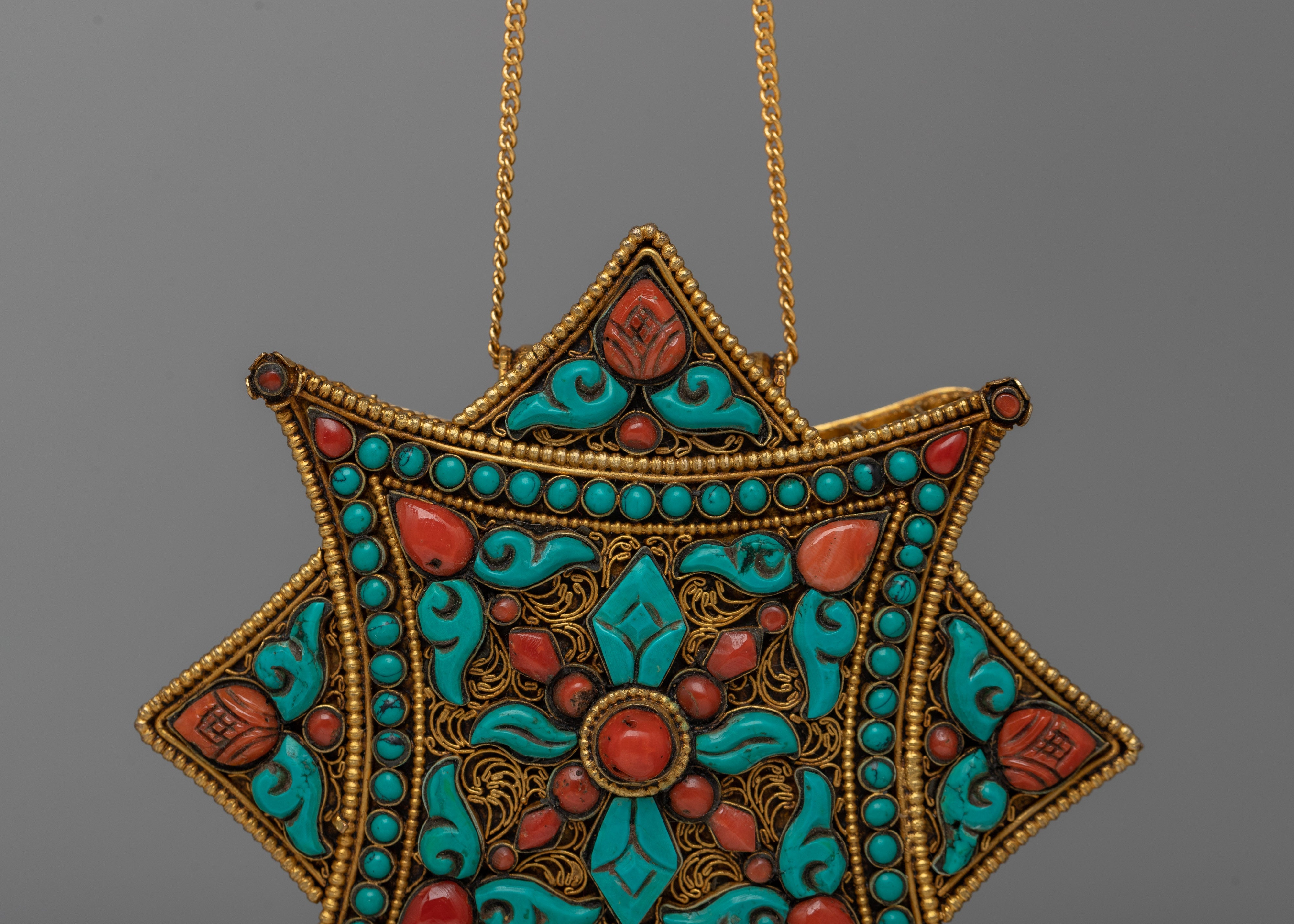 Sacred Ghau Locket | Traditional Tibetan Prayer Box in Copper