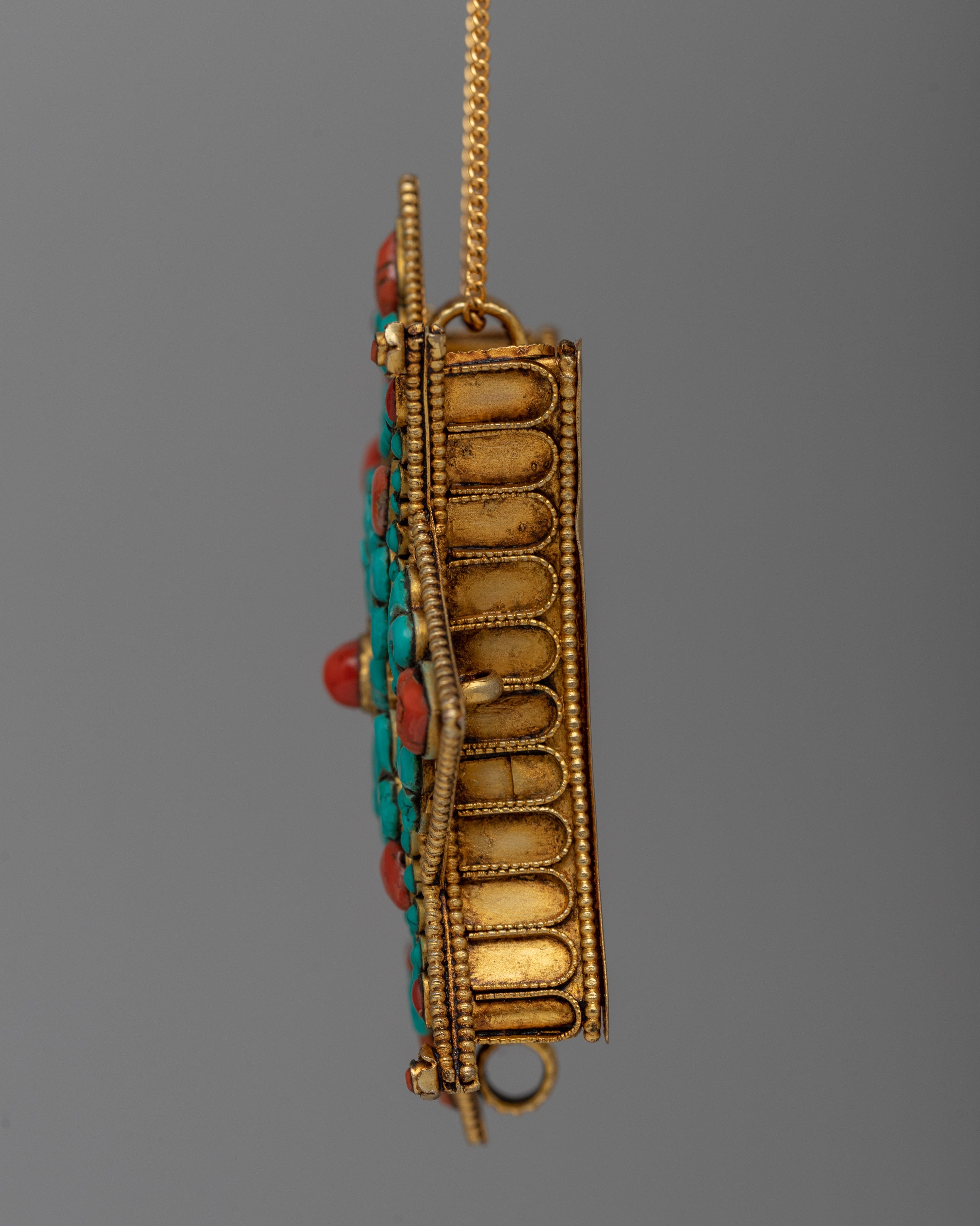 Sacred Ghau Locket | Traditional Tibetan Prayer Box in Copper