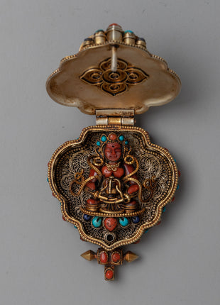 Deity Crafted Prayer Ghau Box Locket | A Sacred Haven for Blessings