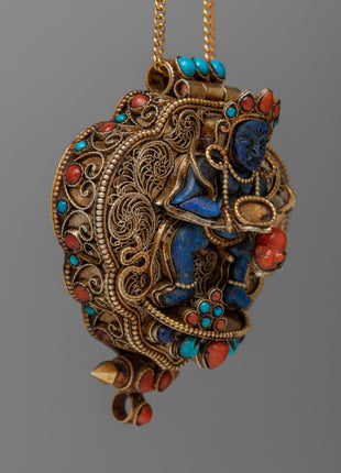 Deity Crafted Prayer Ghau Box Locket | A Sacred Haven for Blessings