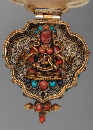 Deity Crafted Prayer Ghau Box Locket | A Sacred Haven for Blessings