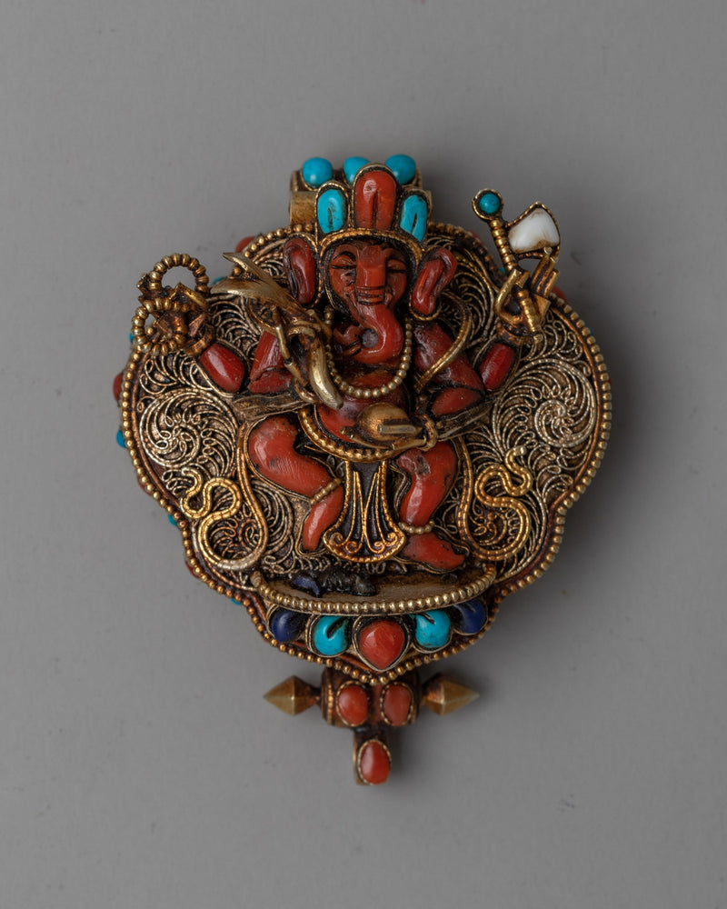 Ganesh Ghau Box Locket | A Sacred Amulet for Blessings