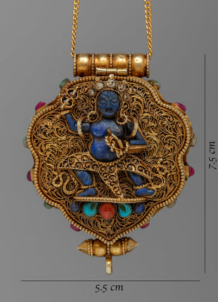 Silver Ghau Box Locket | Symbol of Devotion and Spiritual Protection
