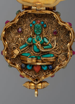 Silver Ghau Box Locket | Symbol of Devotion and Spiritual Protection