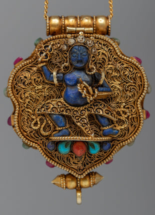Silver Ghau Box Locket | Symbol of Devotion and Spiritual Protection