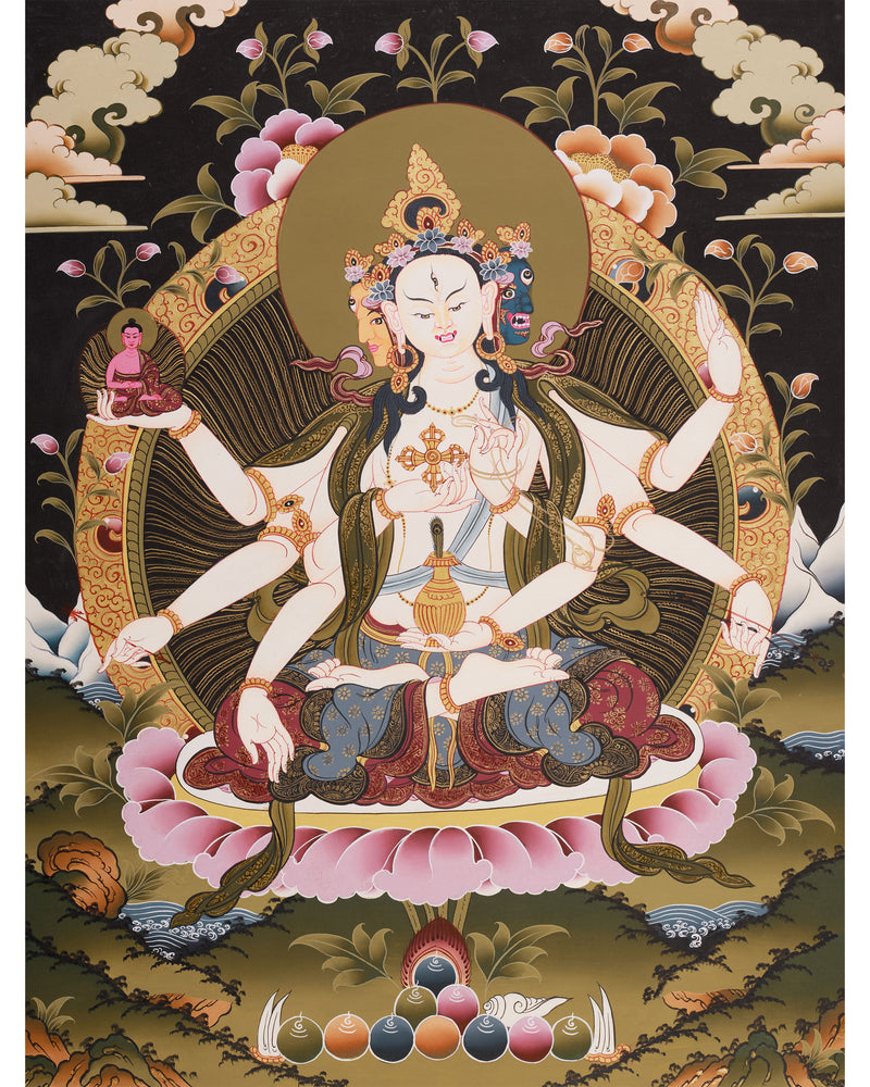 Namgyalma, The Long-Life Goddess Thangka | Ushnisha Vijaya Art